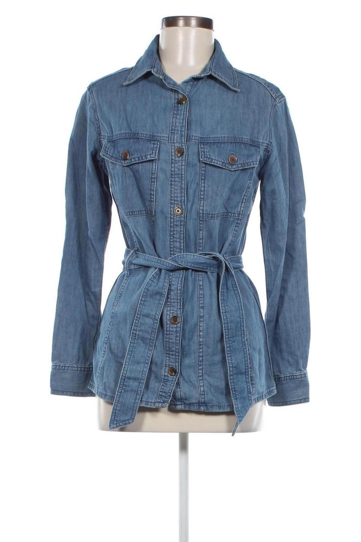 Γυναικείο πουκάμισο H&M L.O.G.G., Μέγεθος XS, Χρώμα Μπλέ, Τιμή 15,46 €