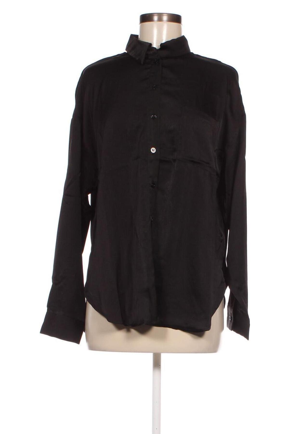 Γυναικείο πουκάμισο Ichi, Μέγεθος M, Χρώμα Μαύρο, Τιμή 8,91 €