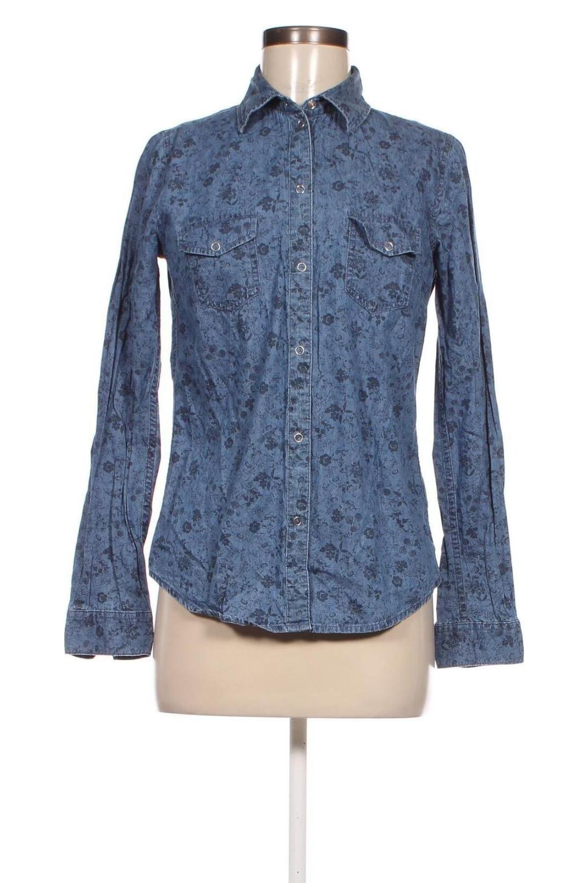 Γυναικείο πουκάμισο John Baner, Μέγεθος S, Χρώμα Μπλέ, Τιμή 3,96 €