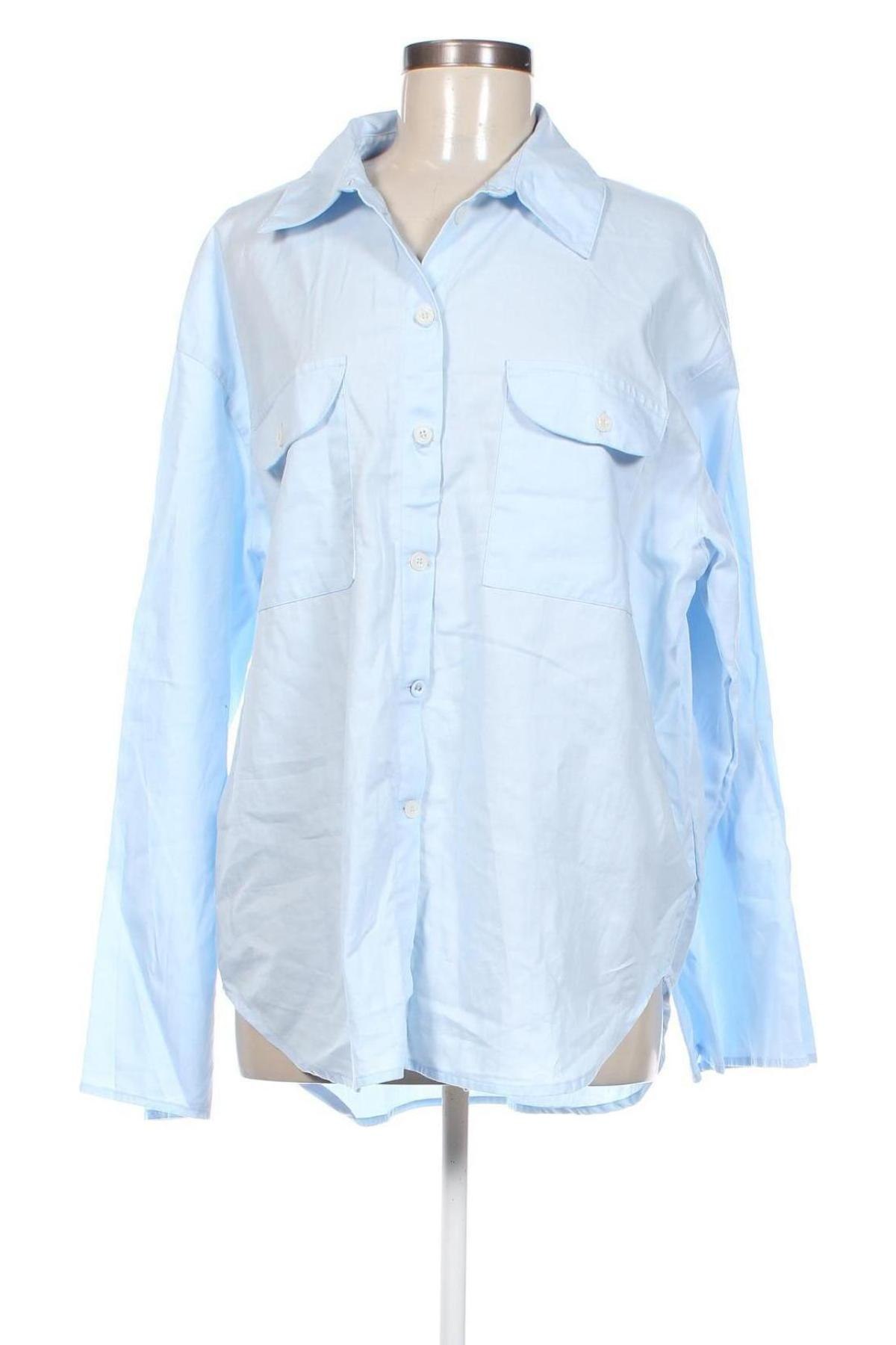 Γυναικείο πουκάμισο LEZU, Μέγεθος L, Χρώμα Μπλέ, Τιμή 23,66 €