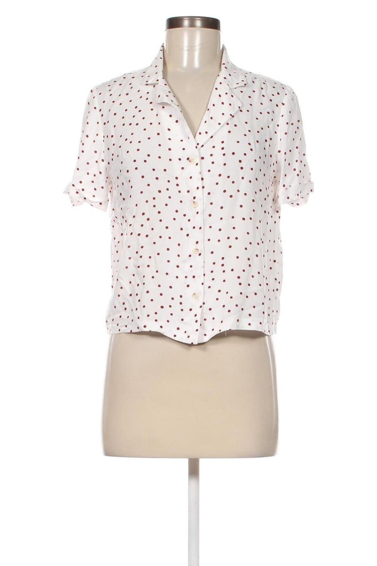 Γυναικείο πουκάμισο Lefties, Μέγεθος S, Χρώμα Λευκό, Τιμή 12,83 €