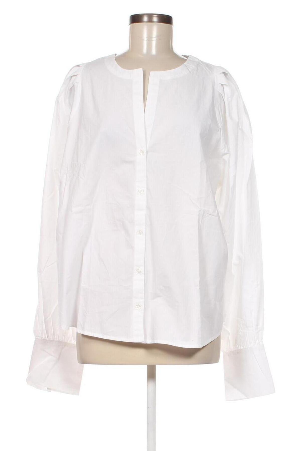 Γυναικείο πουκάμισο Lindex, Μέγεθος XL, Χρώμα Λευκό, Τιμή 20,62 €