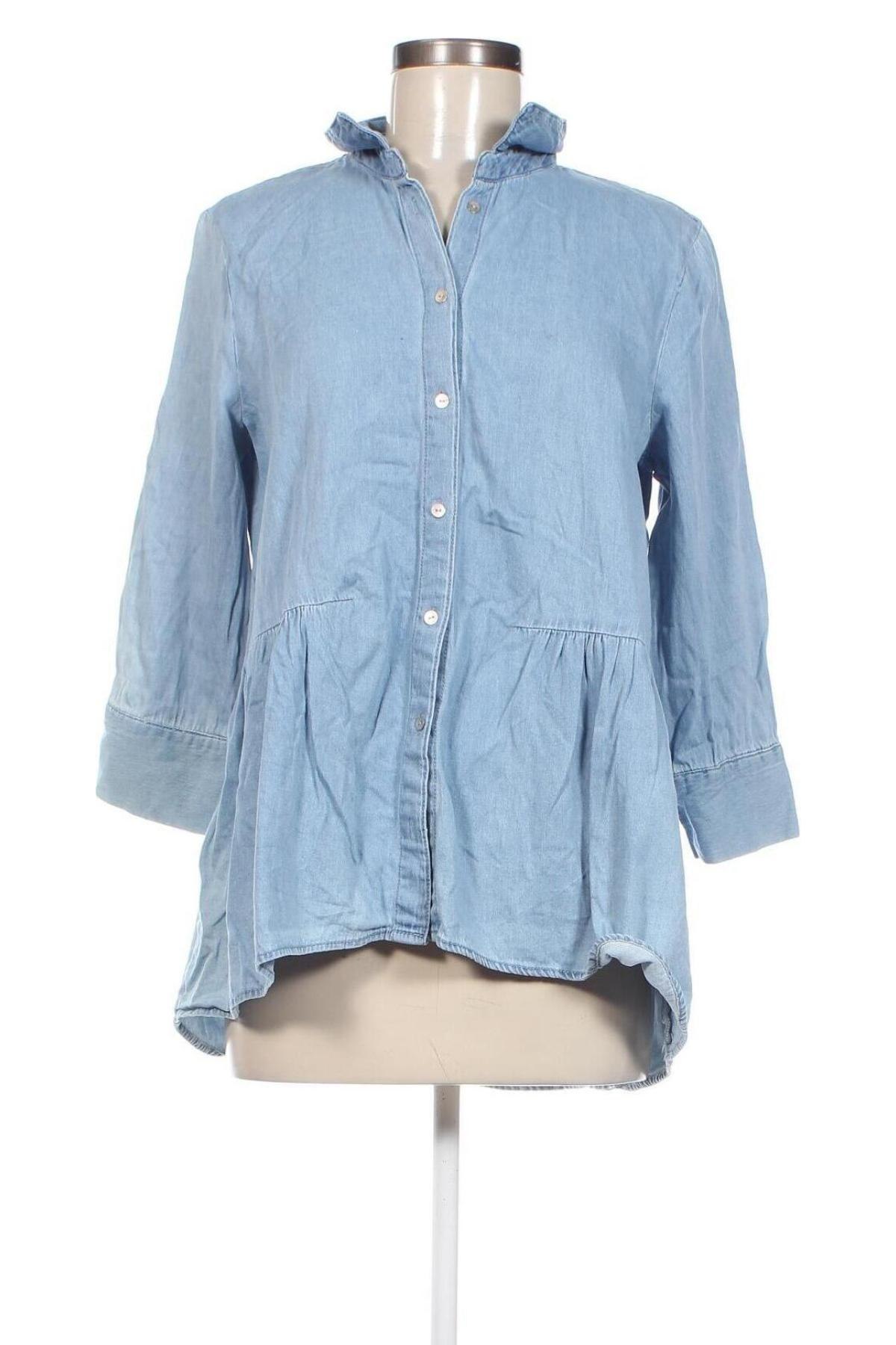 Γυναικείο πουκάμισο ONLY, Μέγεθος M, Χρώμα Μπλέ, Τιμή 7,67 €