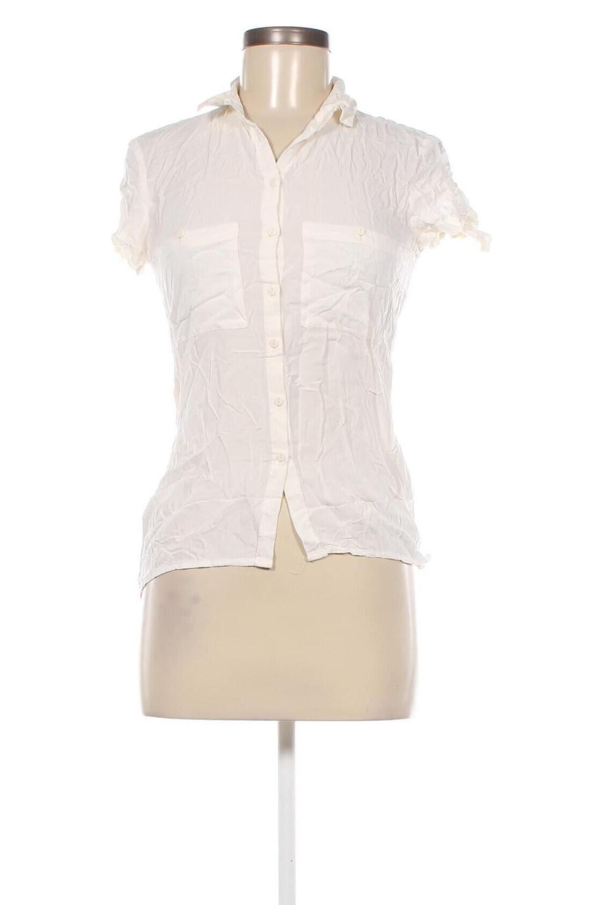 Γυναικείο πουκάμισο Oodji, Μέγεθος XS, Χρώμα Εκρού, Τιμή 2,78 €