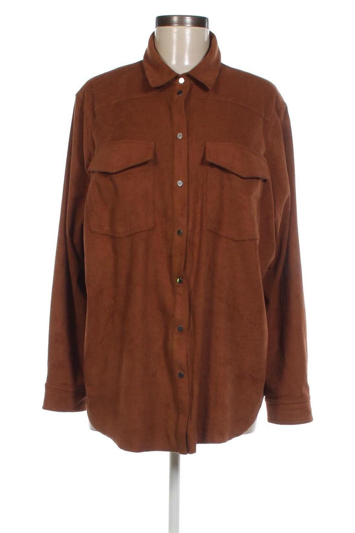 Γυναικείο πουκάμισο S.Oliver, Μέγεθος XL, Χρώμα Καφέ, Τιμή 11,88 €