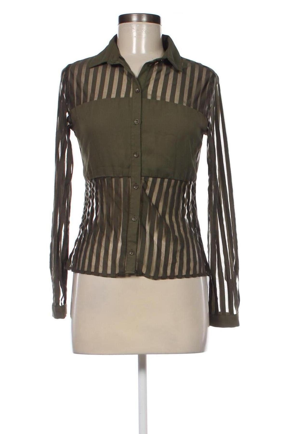 Γυναικείο πουκάμισο Tally Weijl, Μέγεθος XS, Χρώμα Πράσινο, Τιμή 15,46 €