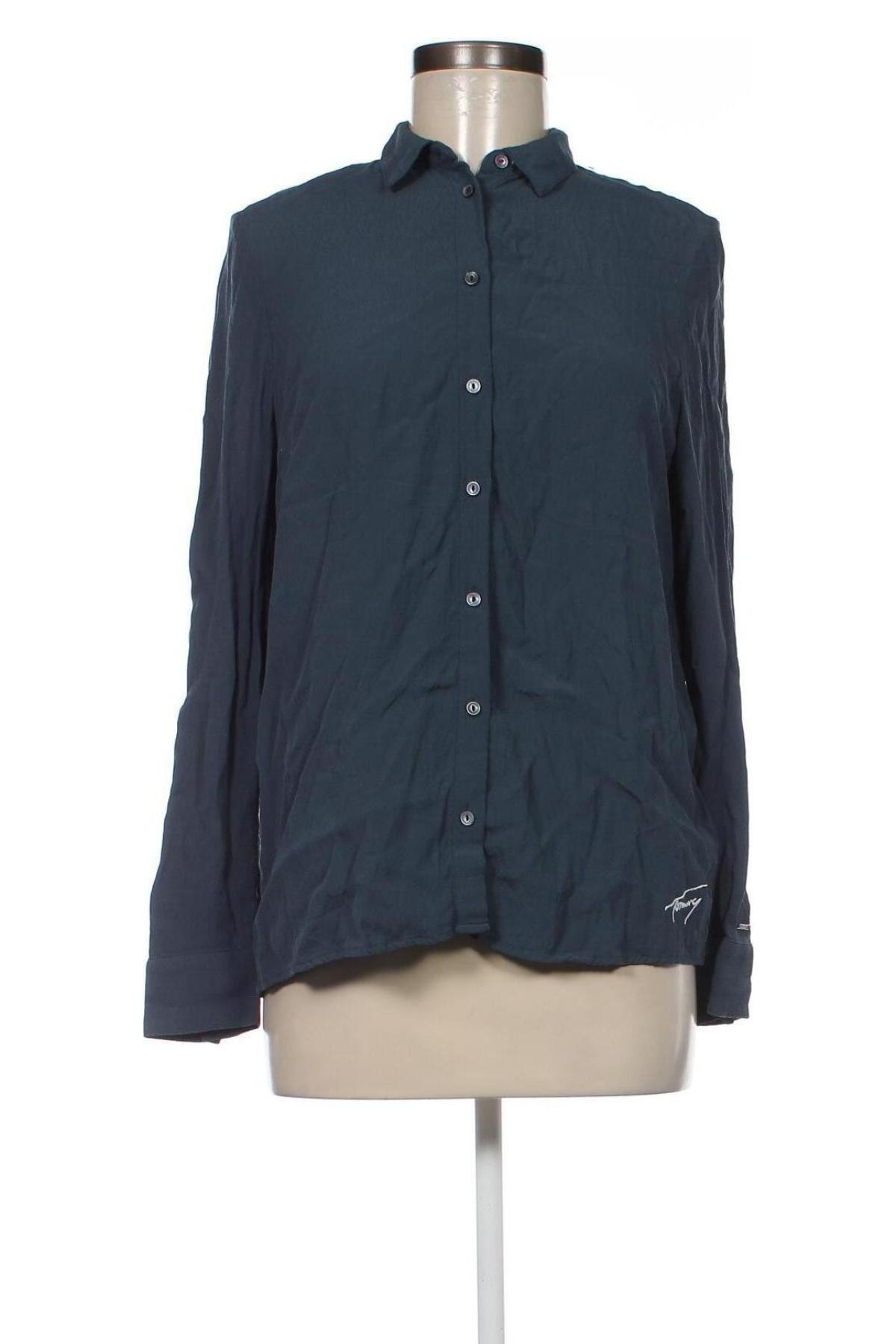 Γυναικείο πουκάμισο Tommy Jeans, Μέγεθος XS, Χρώμα Μπλέ, Τιμή 33,40 €