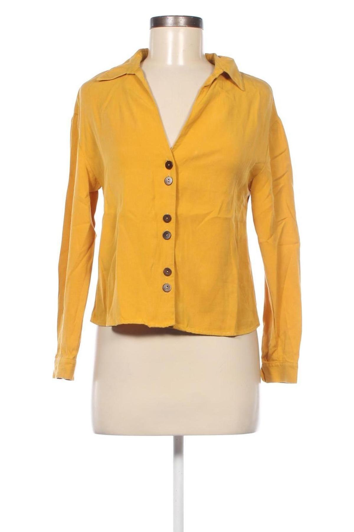 Dámská košile  Zara Trafaluc, Velikost XS, Barva Žlutá, Cena  83,00 Kč