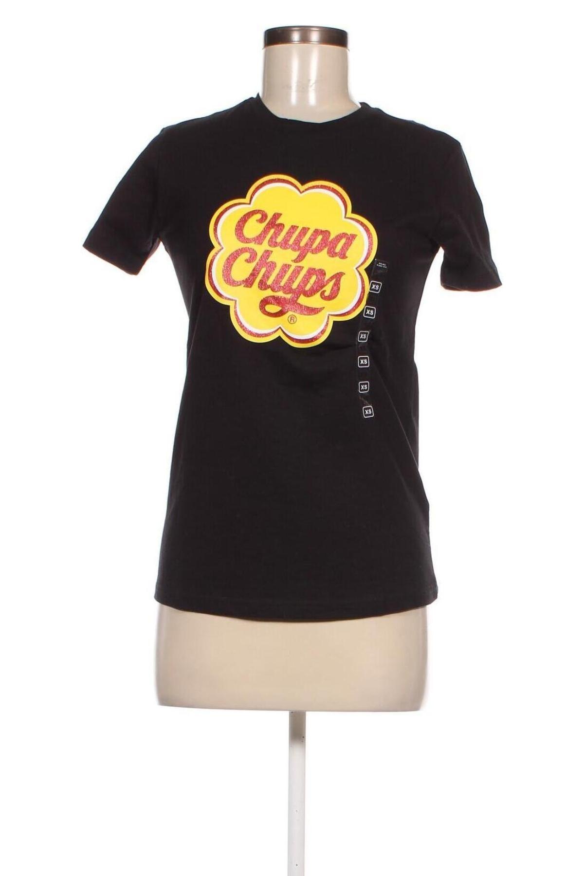 Γυναικείο t-shirt, Μέγεθος XS, Χρώμα Μαύρο, Τιμή 2,16 €