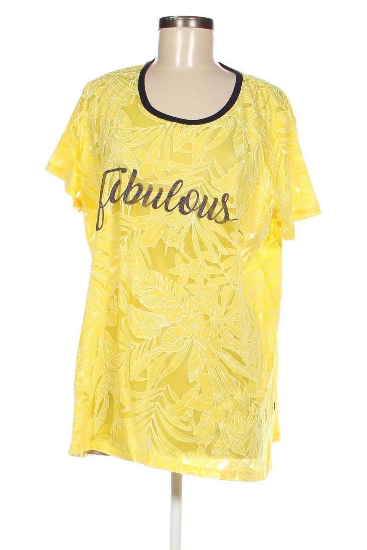 Дамска тениска Adia, Размер XL, Цвят Жълт, Цена 33,24 лв.