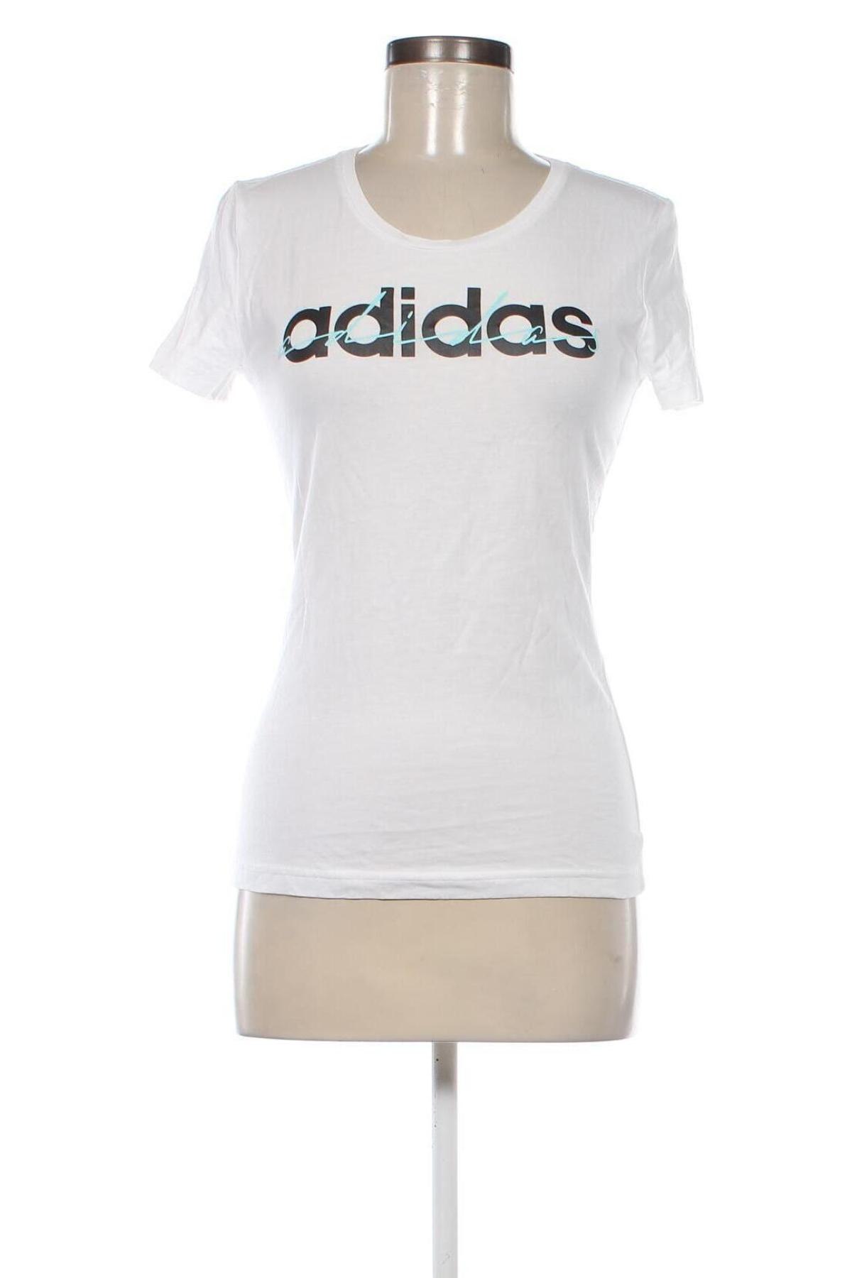 Damen T-Shirt Adidas, Größe XS, Farbe Weiß, Preis € 19,55