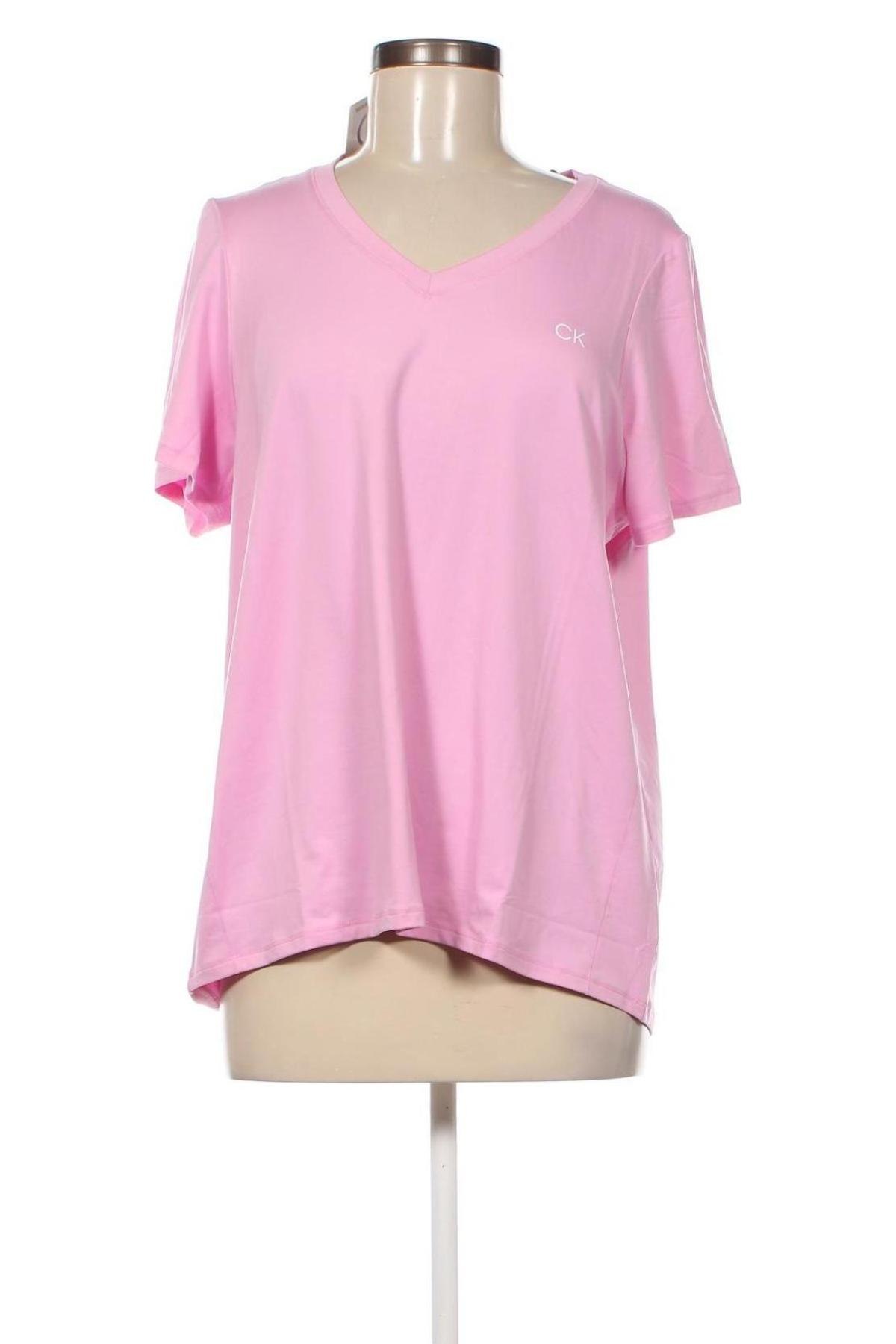 Damen T-Shirt Calvin Klein, Größe L, Farbe Rosa, Preis 27,84 €