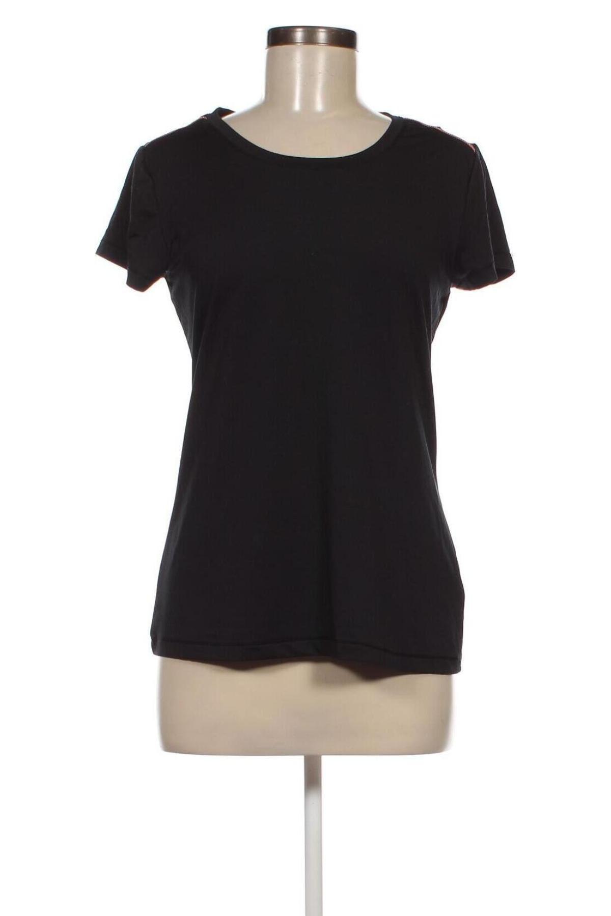 Γυναικείο t-shirt Crivit, Μέγεθος M, Χρώμα Μαύρο, Τιμή 6,59 €
