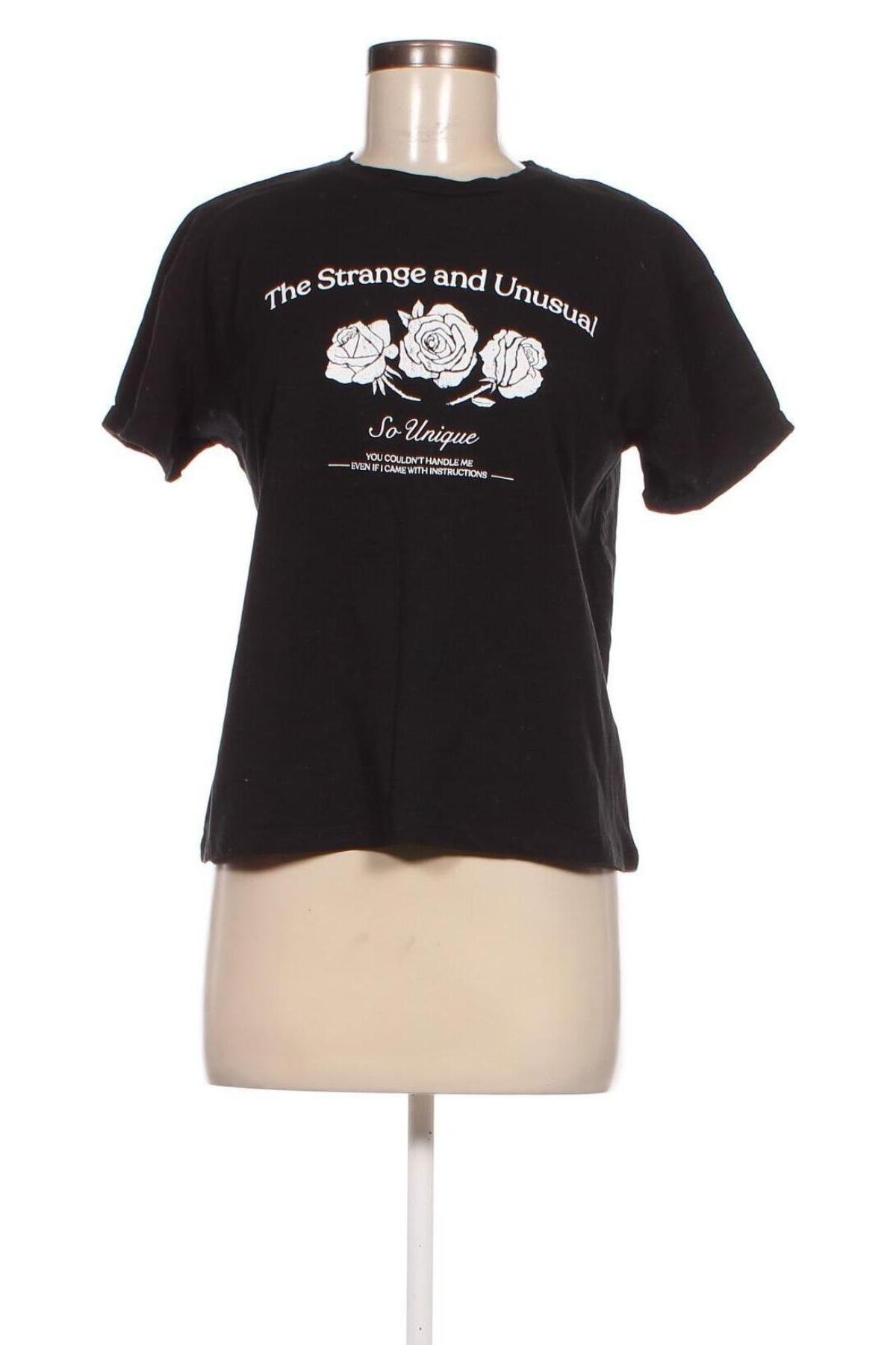 Γυναικείο t-shirt Cropp, Μέγεθος S, Χρώμα Μαύρο, Τιμή 6,02 €