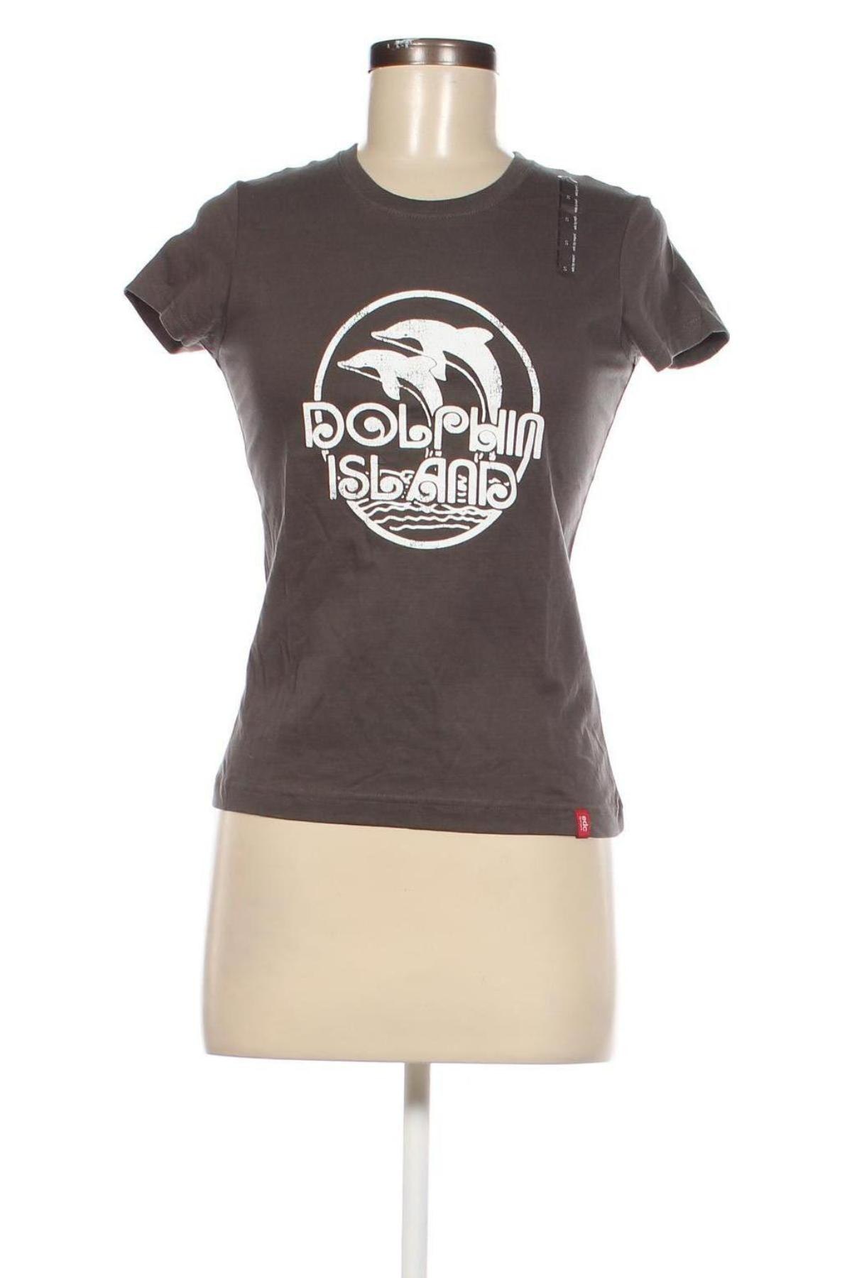 Damen T-Shirt Edc By Esprit, Größe S, Farbe Braun, Preis 5,00 €