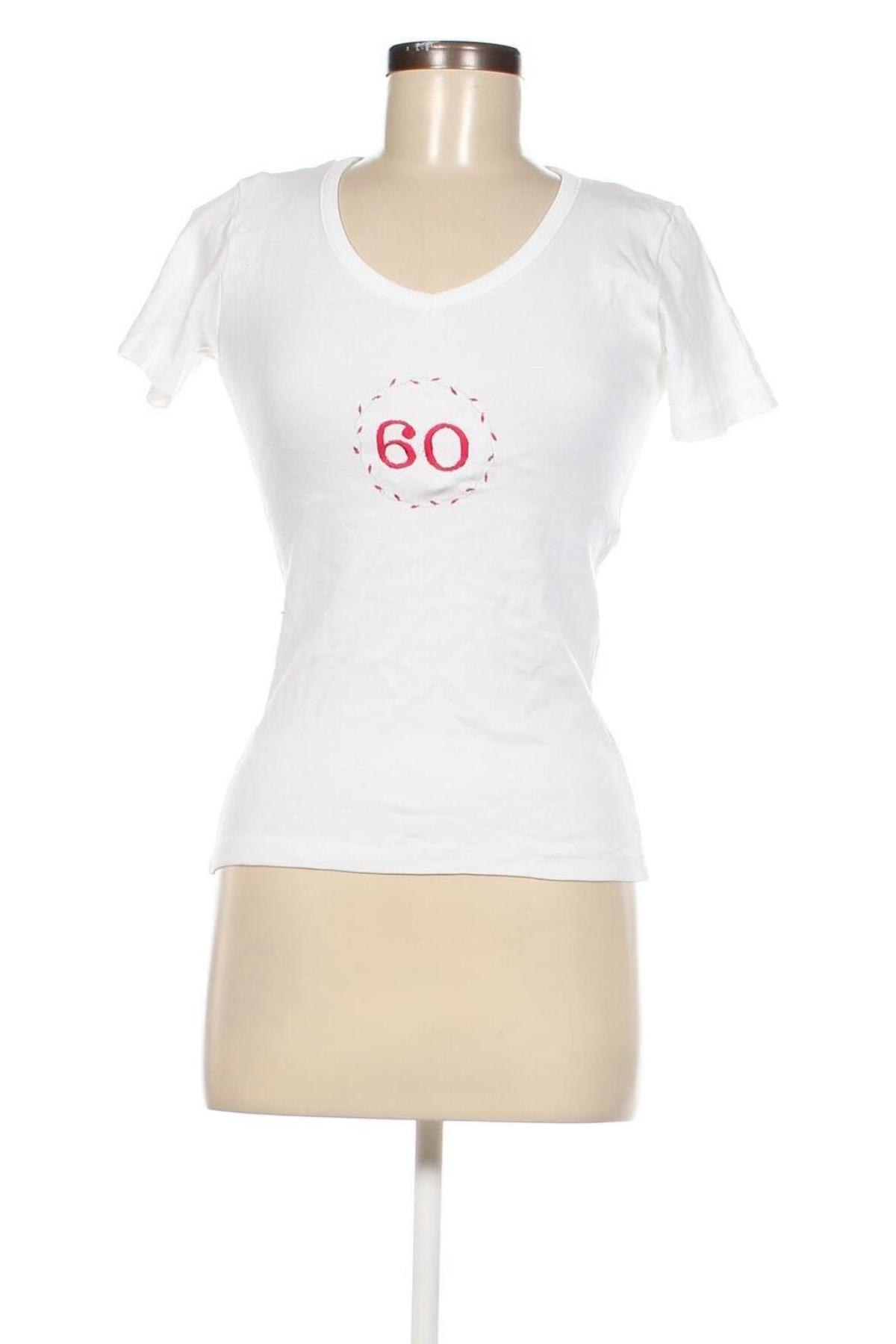 Γυναικείο t-shirt Elegance, Μέγεθος M, Χρώμα Λευκό, Τιμή 12,37 €