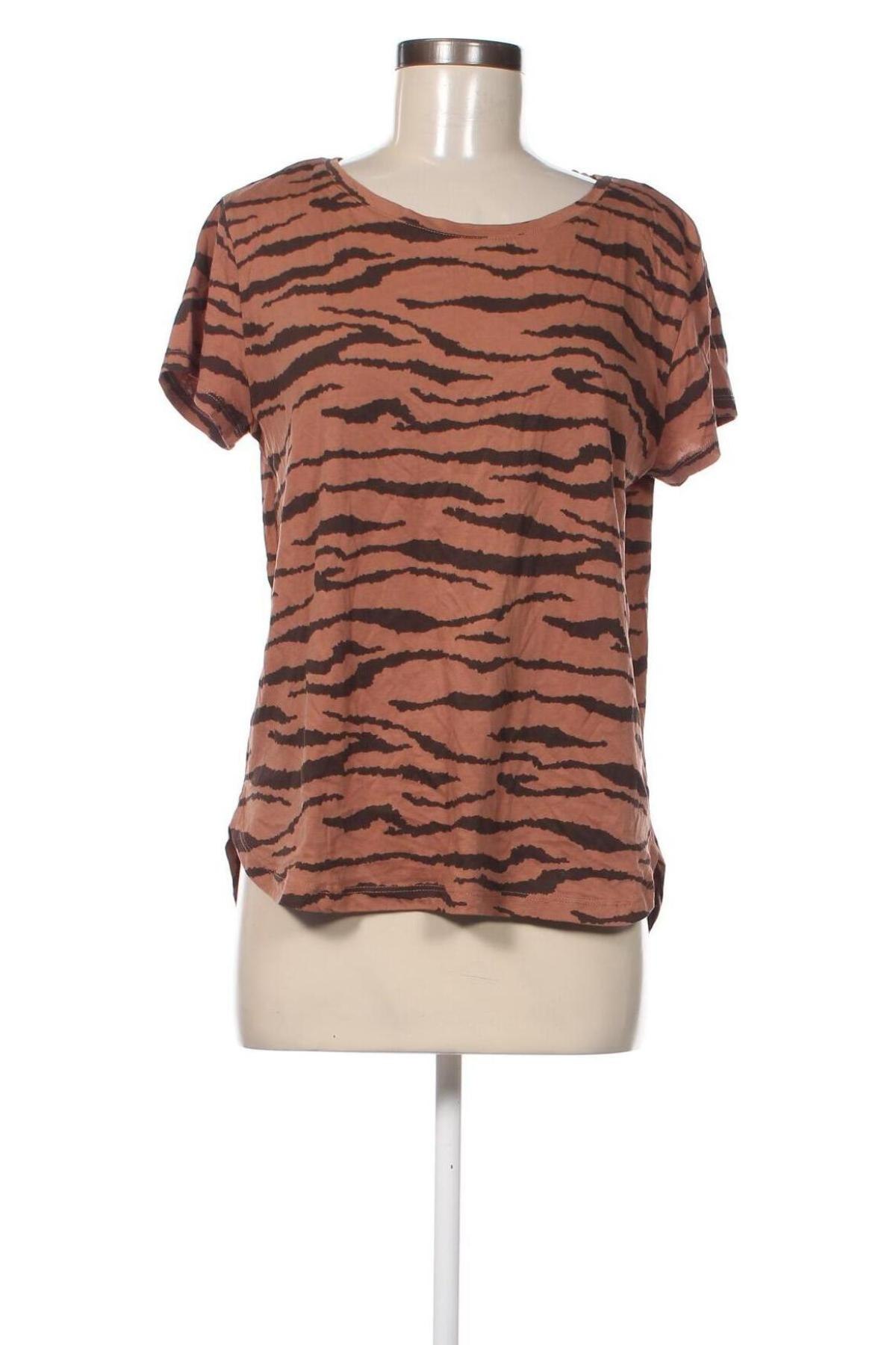 Дамска тениска H&M, Размер M, Цвят Кафяв, Цена 10,79 лв.