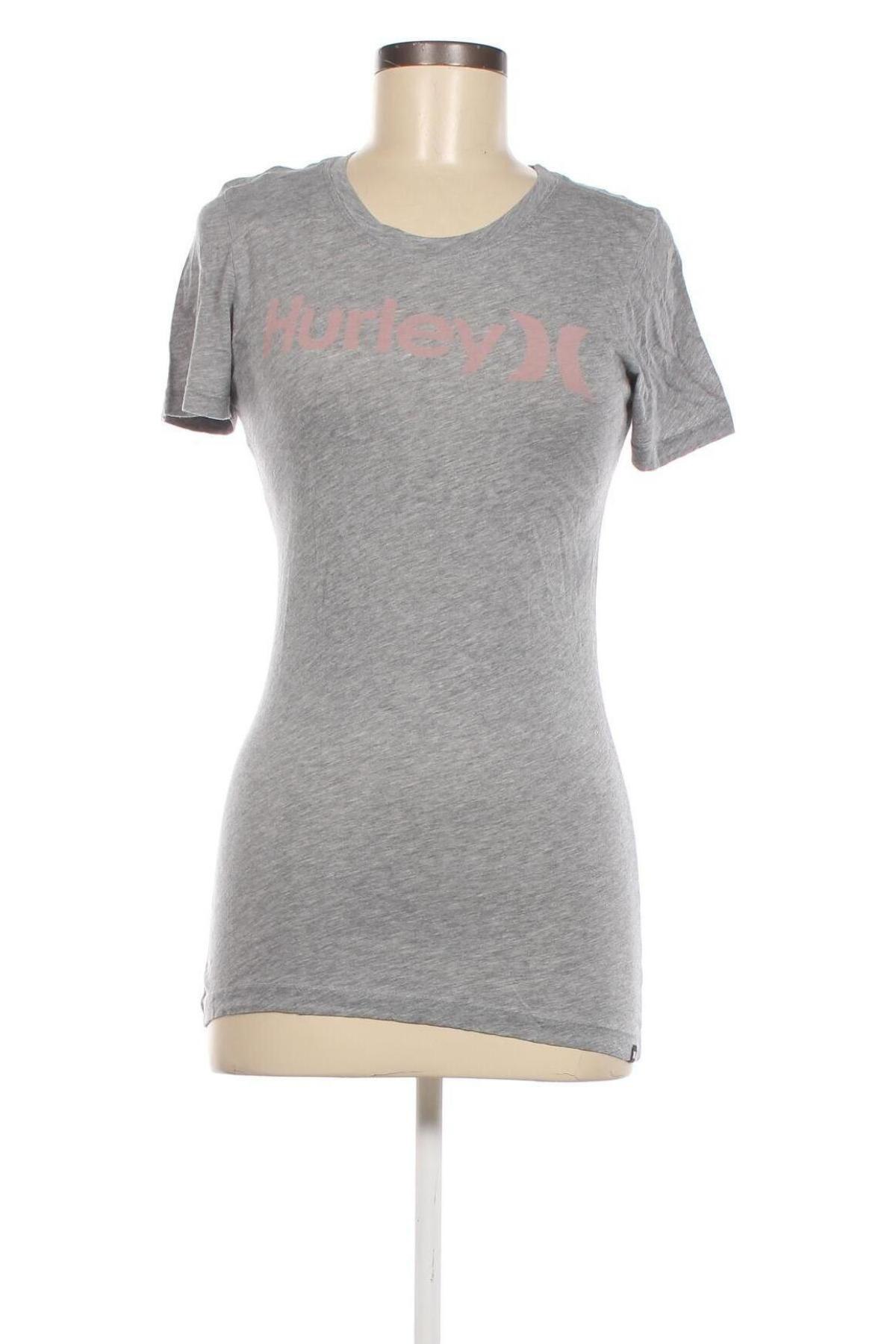 Damen T-Shirt Hurley, Größe M, Farbe Grau, Preis 13,92 €