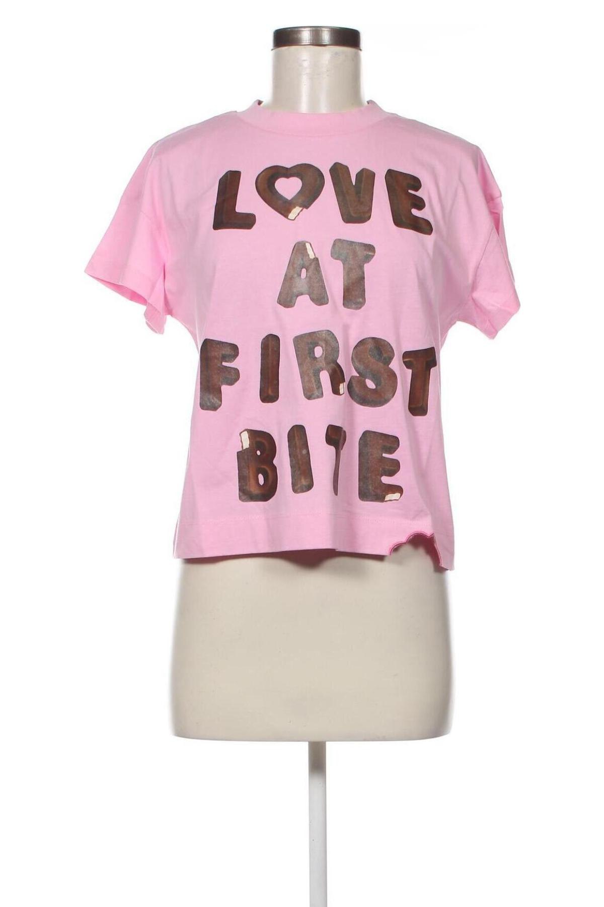 Дамска тениска Love Moschino, Размер XS, Цвят Розов, Цена 117,00 лв.