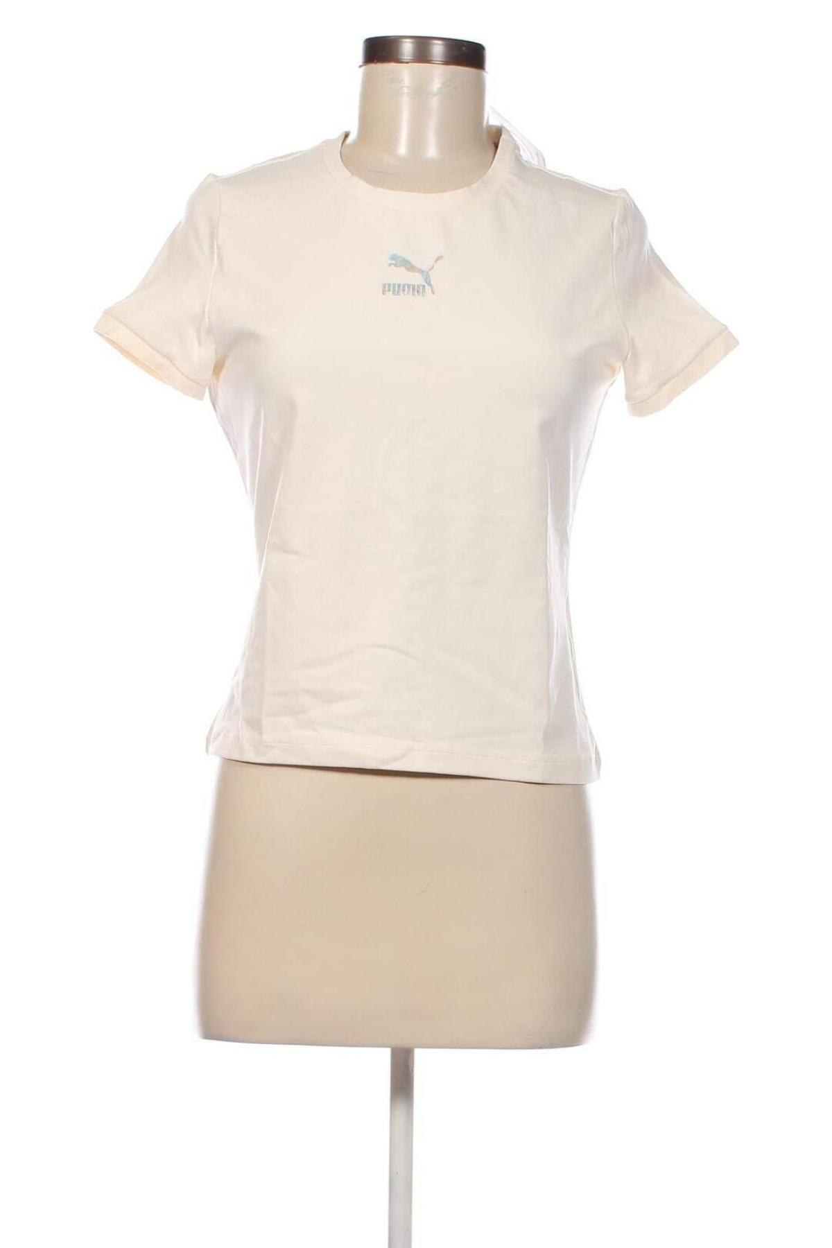 Damen T-Shirt PUMA, Größe M, Farbe Ecru, Preis € 29,90