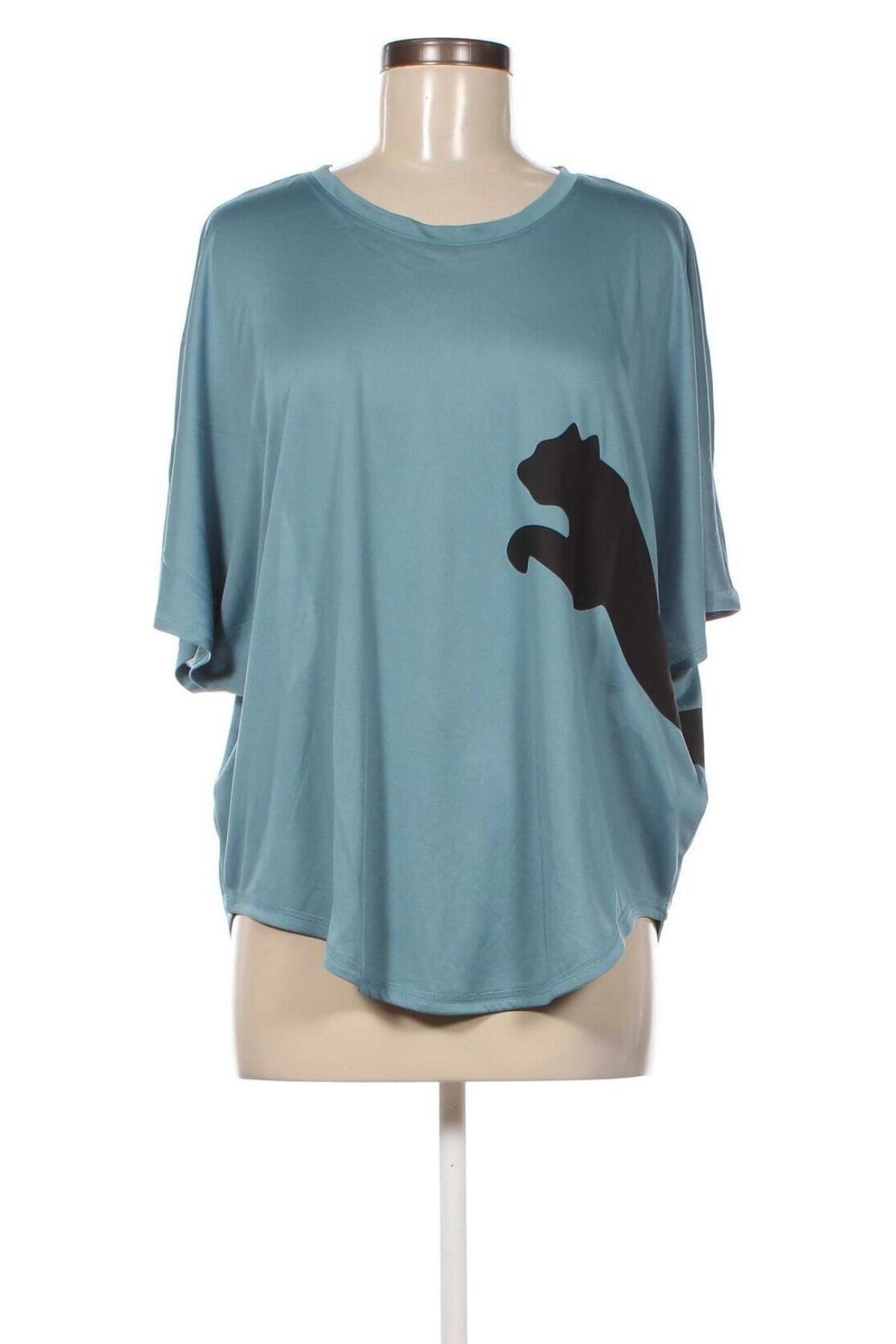 Γυναικείο t-shirt PUMA, Μέγεθος L, Χρώμα Μπλέ, Τιμή 25,42 €