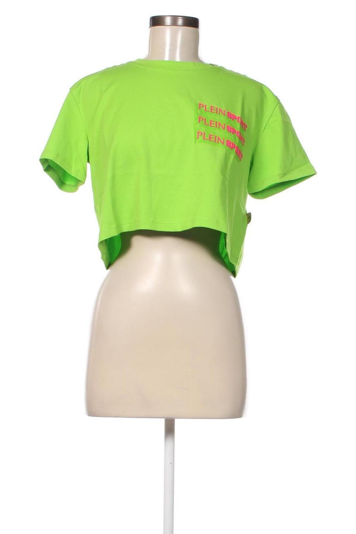 Γυναικείο t-shirt Plein Sport, Μέγεθος M, Χρώμα Πράσινο, Τιμή 84,37 €