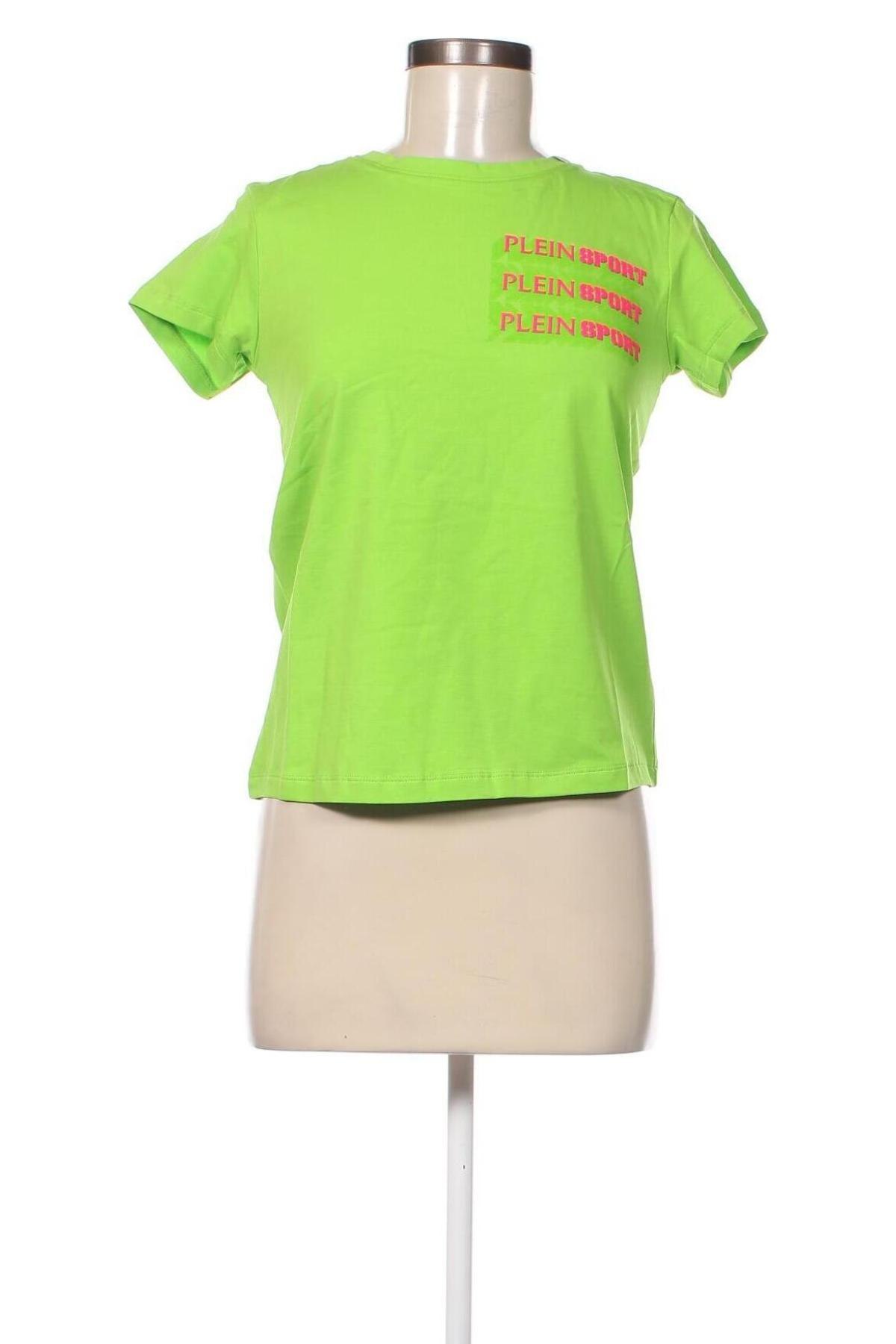 Γυναικείο t-shirt Plein Sport, Μέγεθος XS, Χρώμα Πράσινο, Τιμή 73,83 €