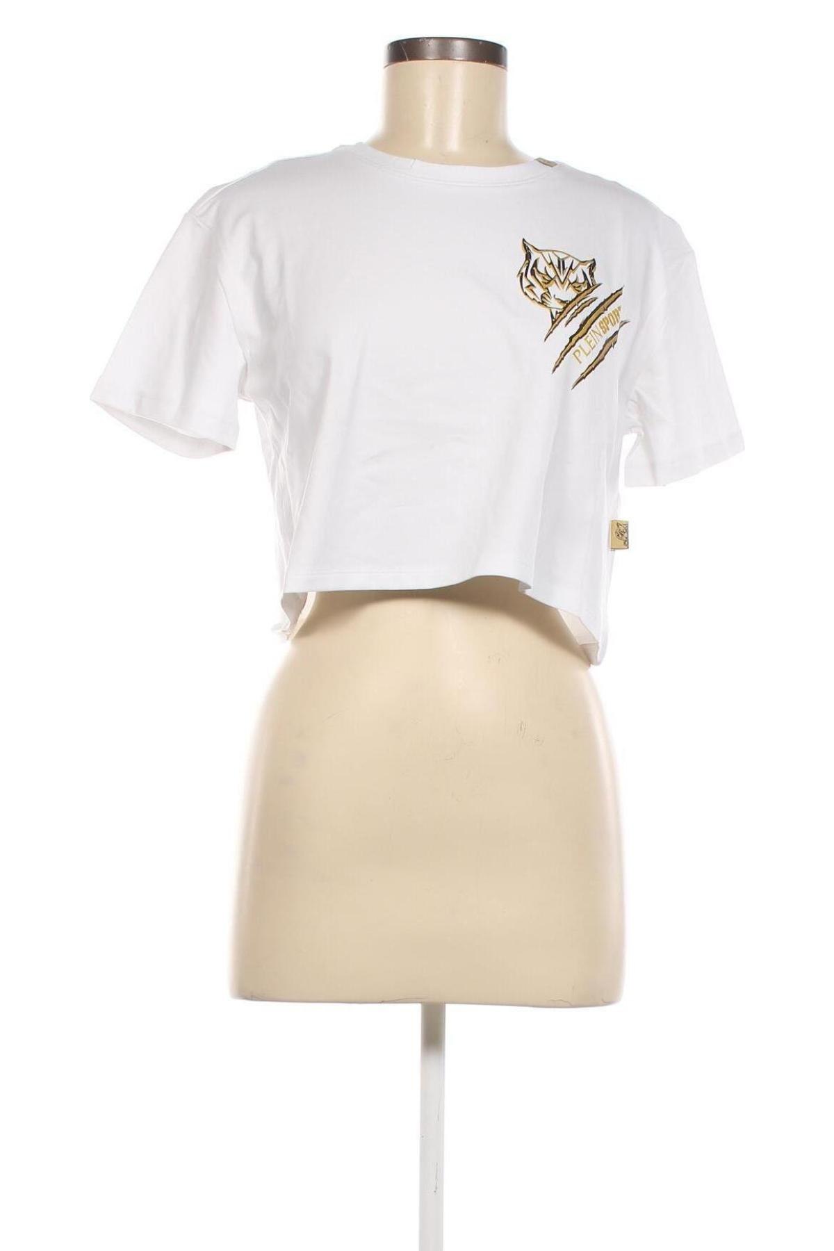 Γυναικείο t-shirt Plein Sport, Μέγεθος M, Χρώμα Λευκό, Τιμή 90,13 €