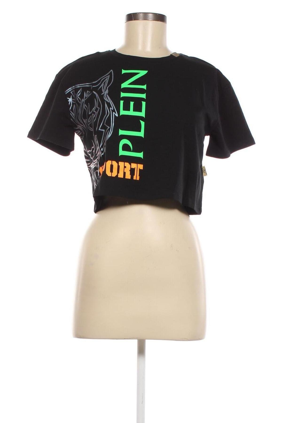 Damen T-Shirt Plein Sport, Größe S, Farbe Schwarz, Preis 60,40 €