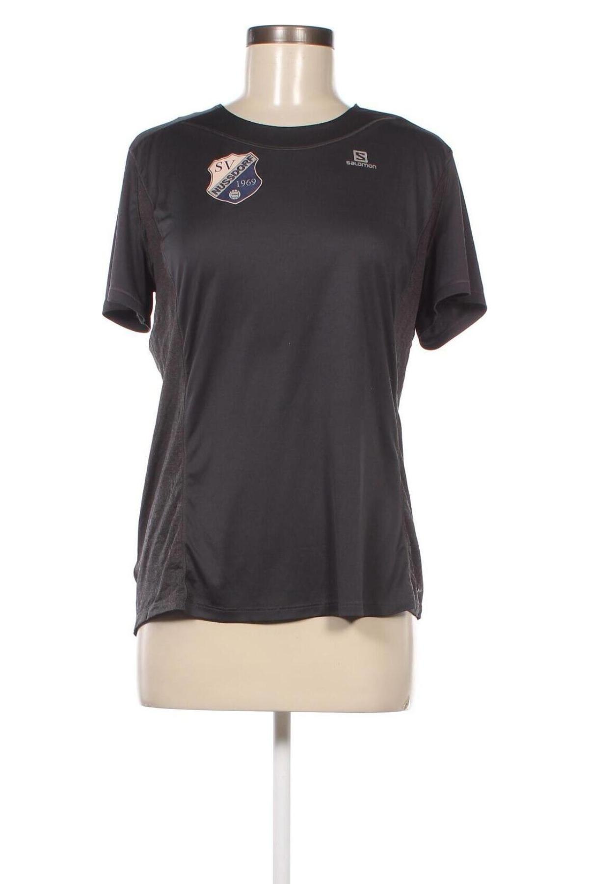 Damen T-Shirt Salomon, Größe L, Farbe Grau, Preis 16,70 €