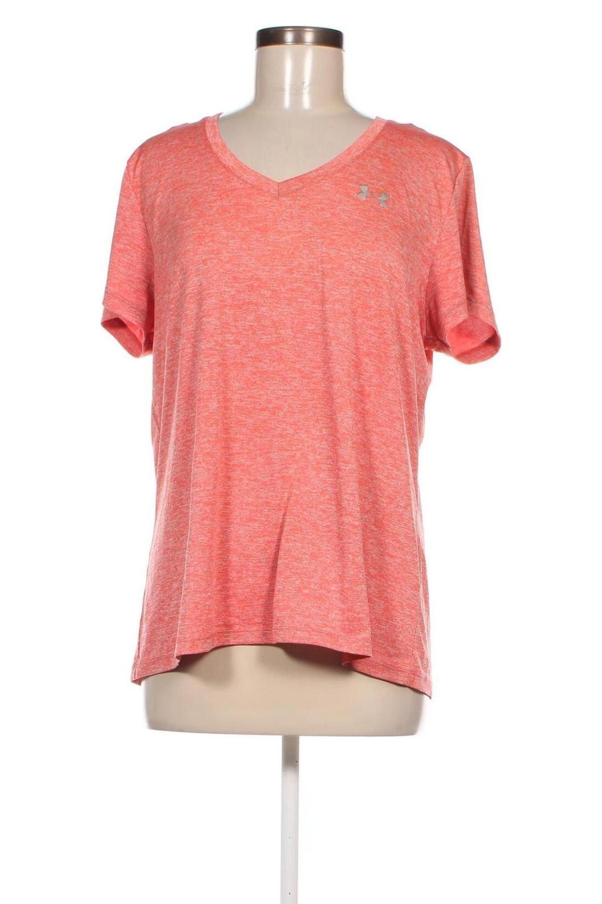 Damen T-Shirt Under Armour, Größe XL, Farbe Orange, Preis € 13,92