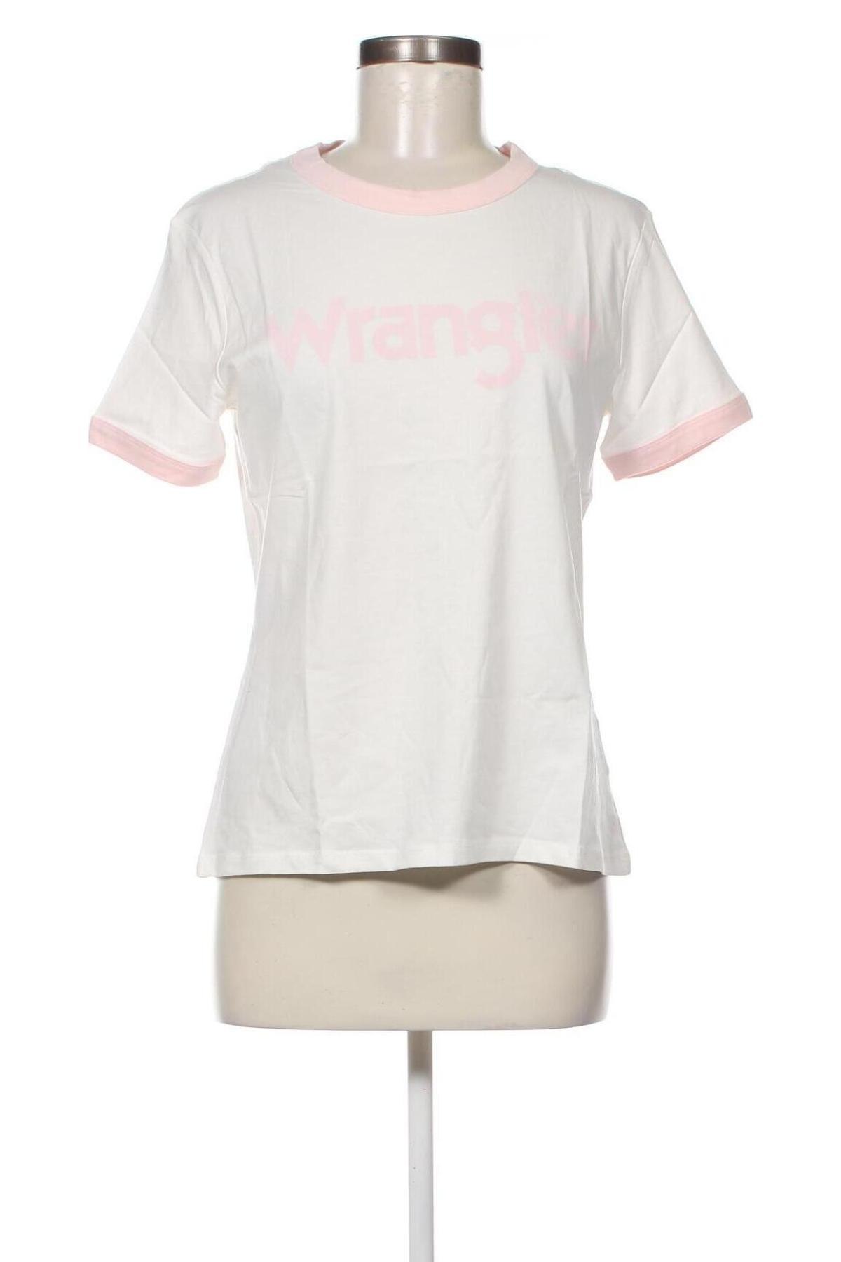 Γυναικείο t-shirt Wrangler, Μέγεθος L, Χρώμα Λευκό, Τιμή 23,92 €