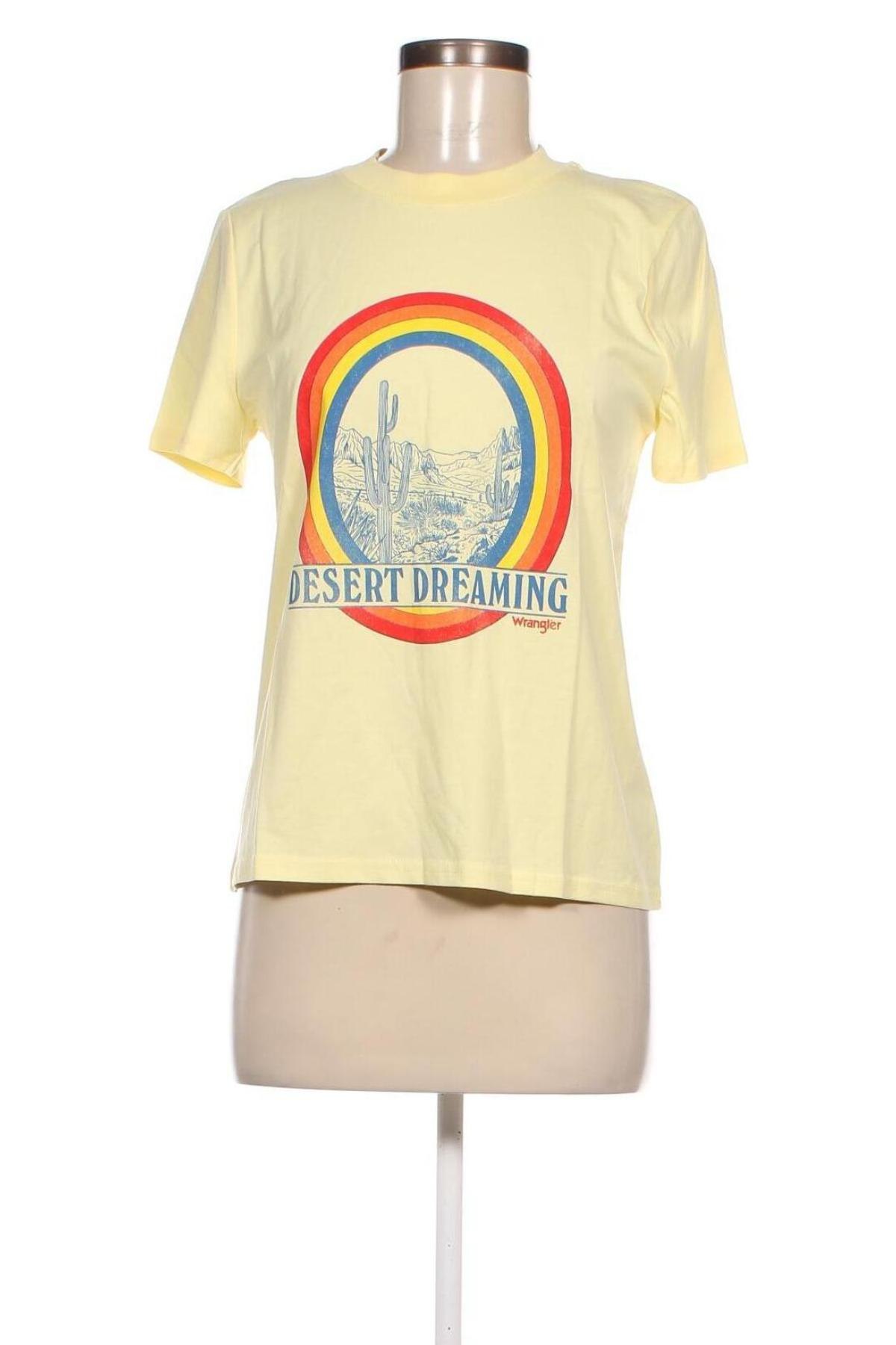 Damen T-Shirt Wrangler, Größe S, Farbe Gelb, Preis 14,95 €