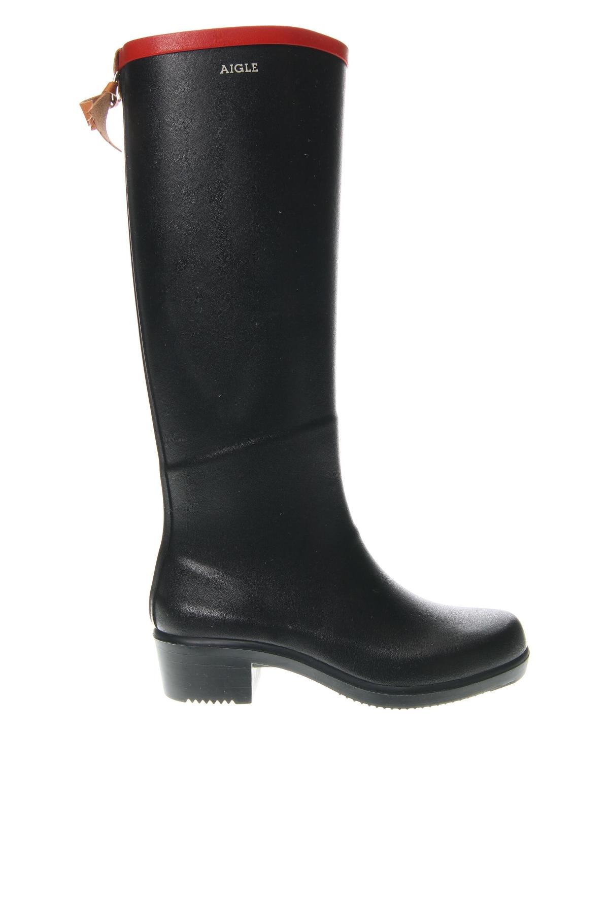 Γυναικείες μπότες Aigle, Μέγεθος 36, Χρώμα Μαύρο, Τιμή 32,04 €