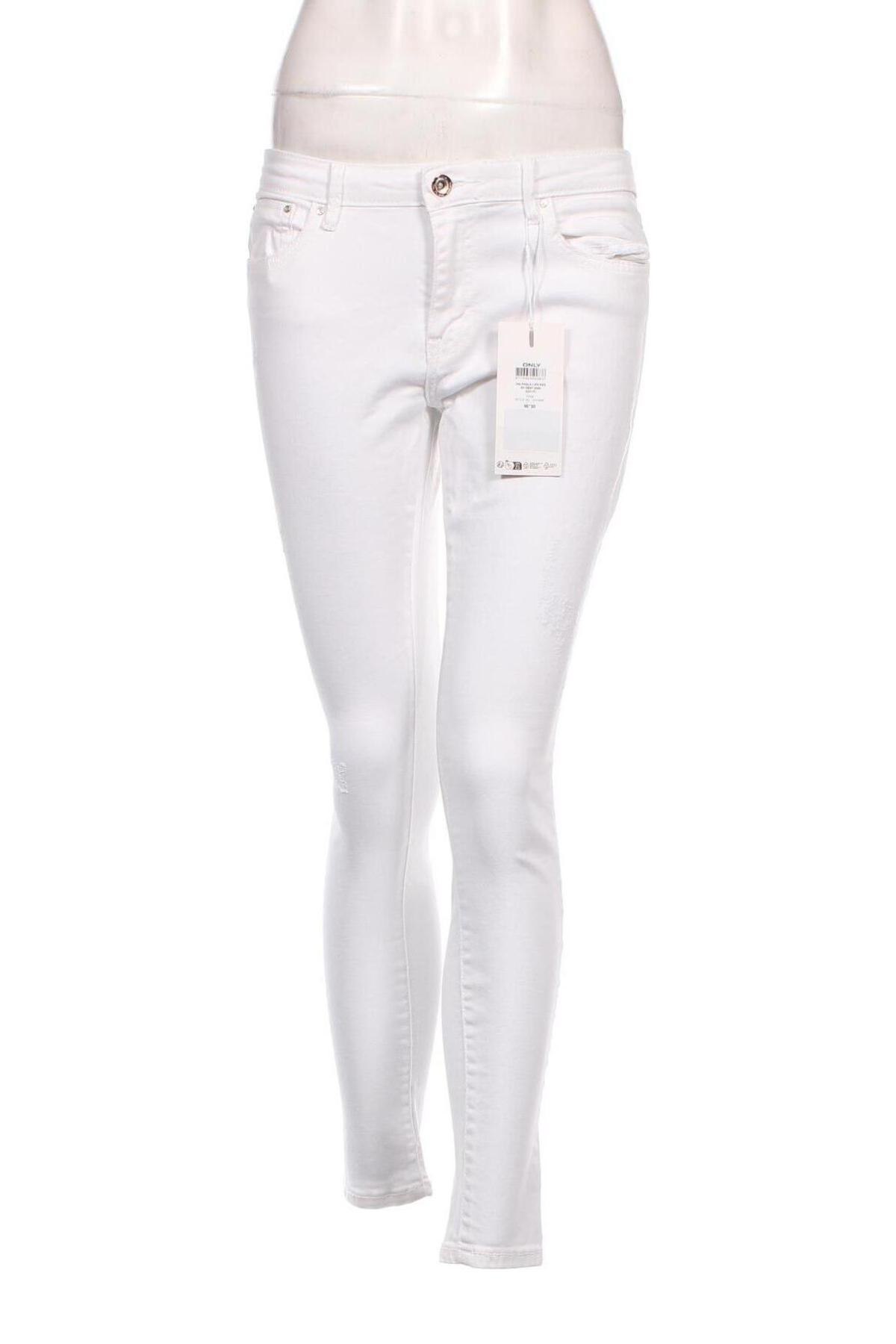 Dámske džínsy  ONLY, Veľkosť M, Farba Biela, Cena  5,26 €