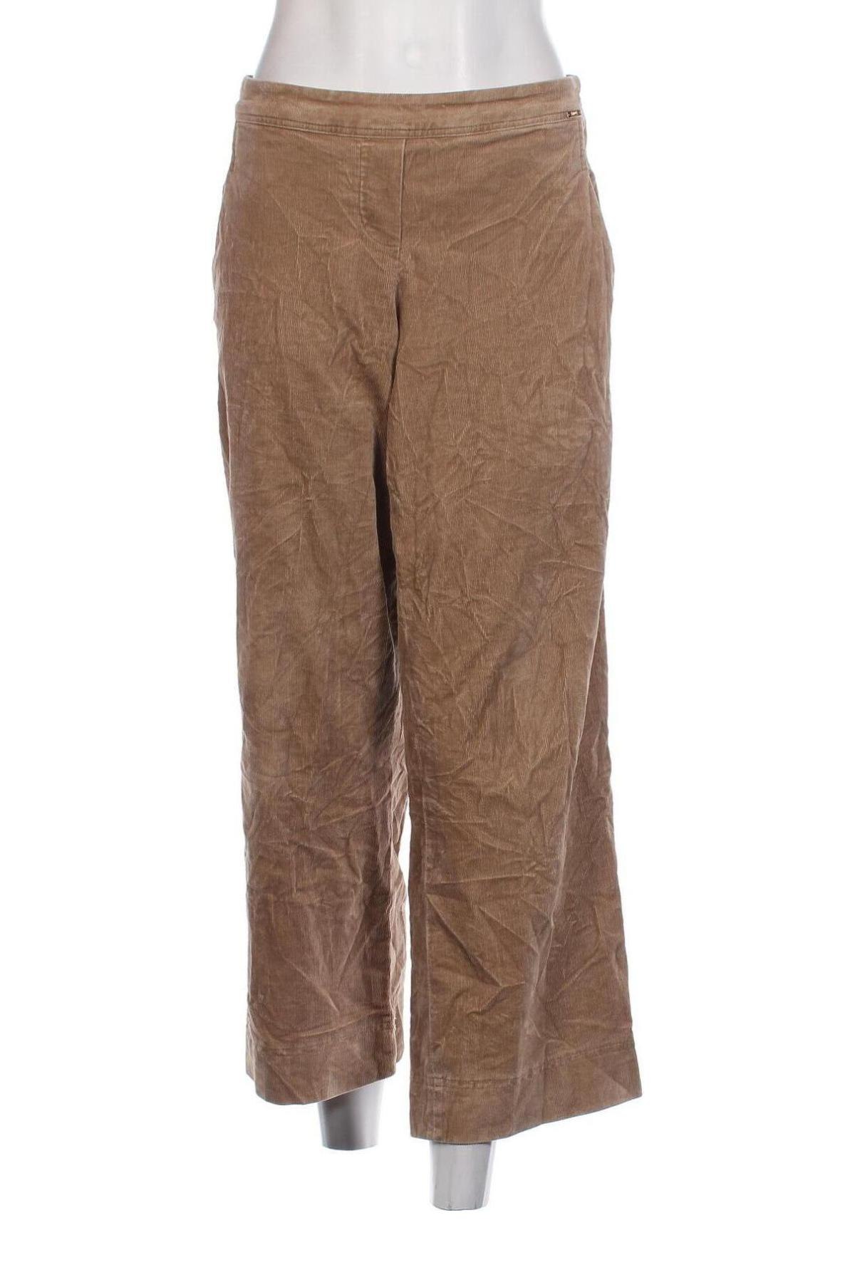 Pantaloni de velvet de femei Cinque, Mărime XL, Culoare Bej, Preț 29,01 Lei