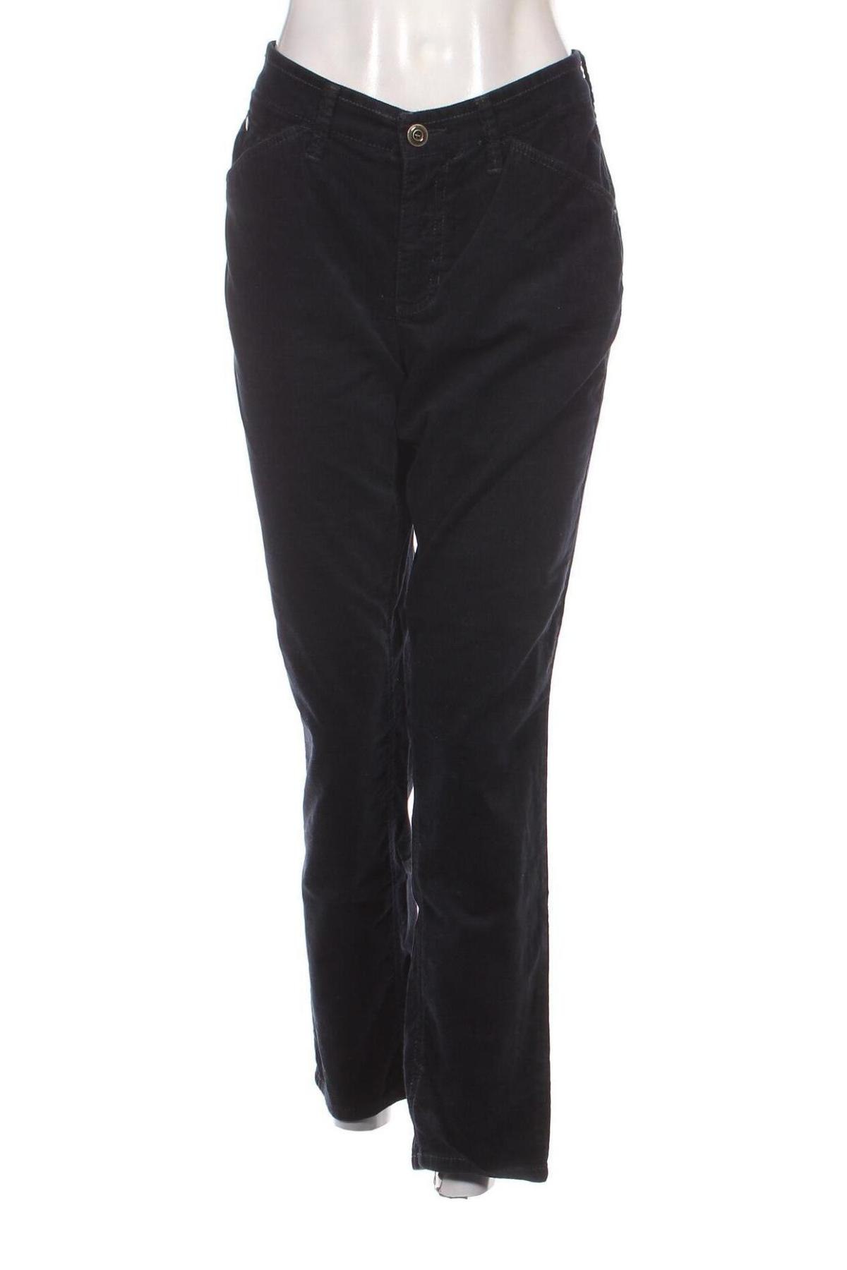 Pantaloni de velvet de femei Mac, Mărime L, Culoare Albastru, Preț 32,24 Lei