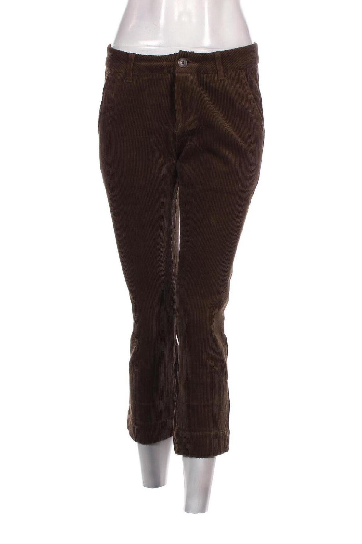 Pantaloni de velvet de femei SUN68, Mărime S, Culoare Maro, Preț 62,43 Lei