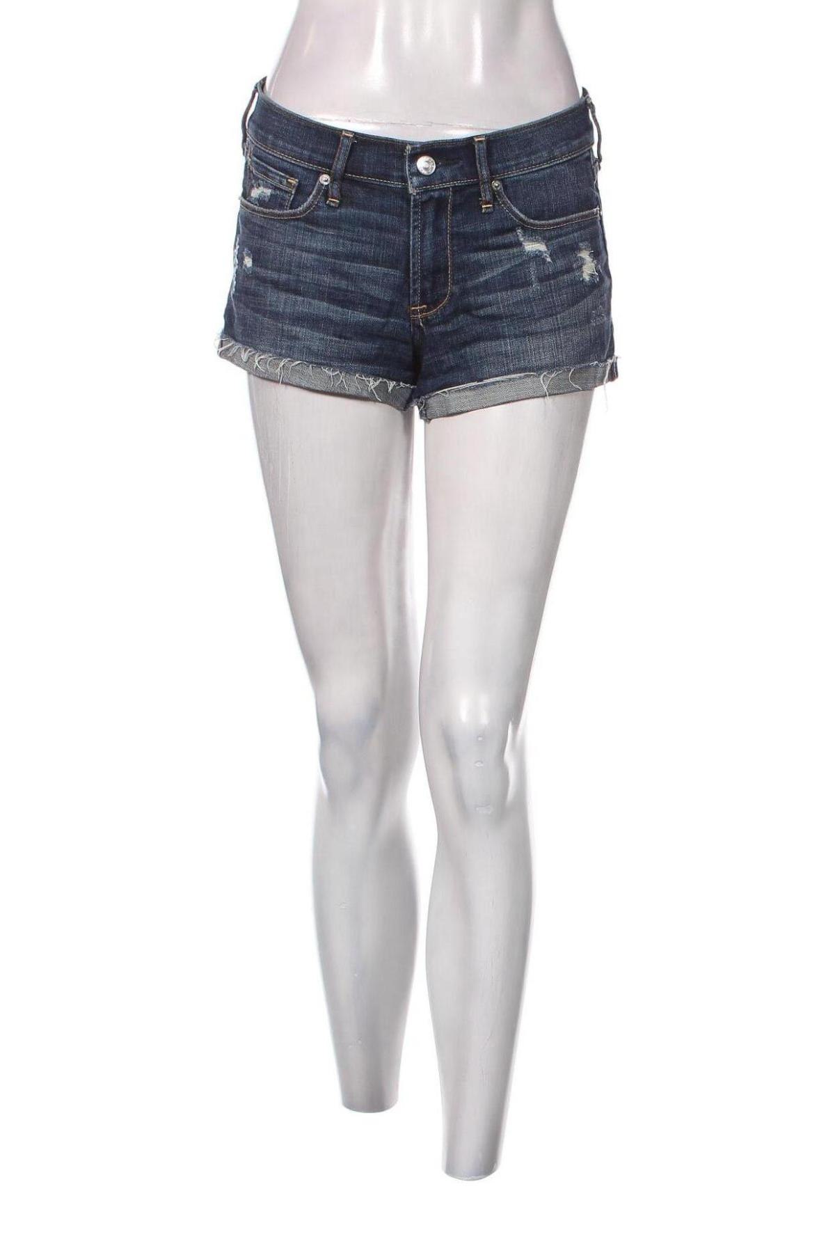 Дамски къс панталон Abercrombie & Fitch, Размер S, Цвят Син, Цена 14,62 лв.
