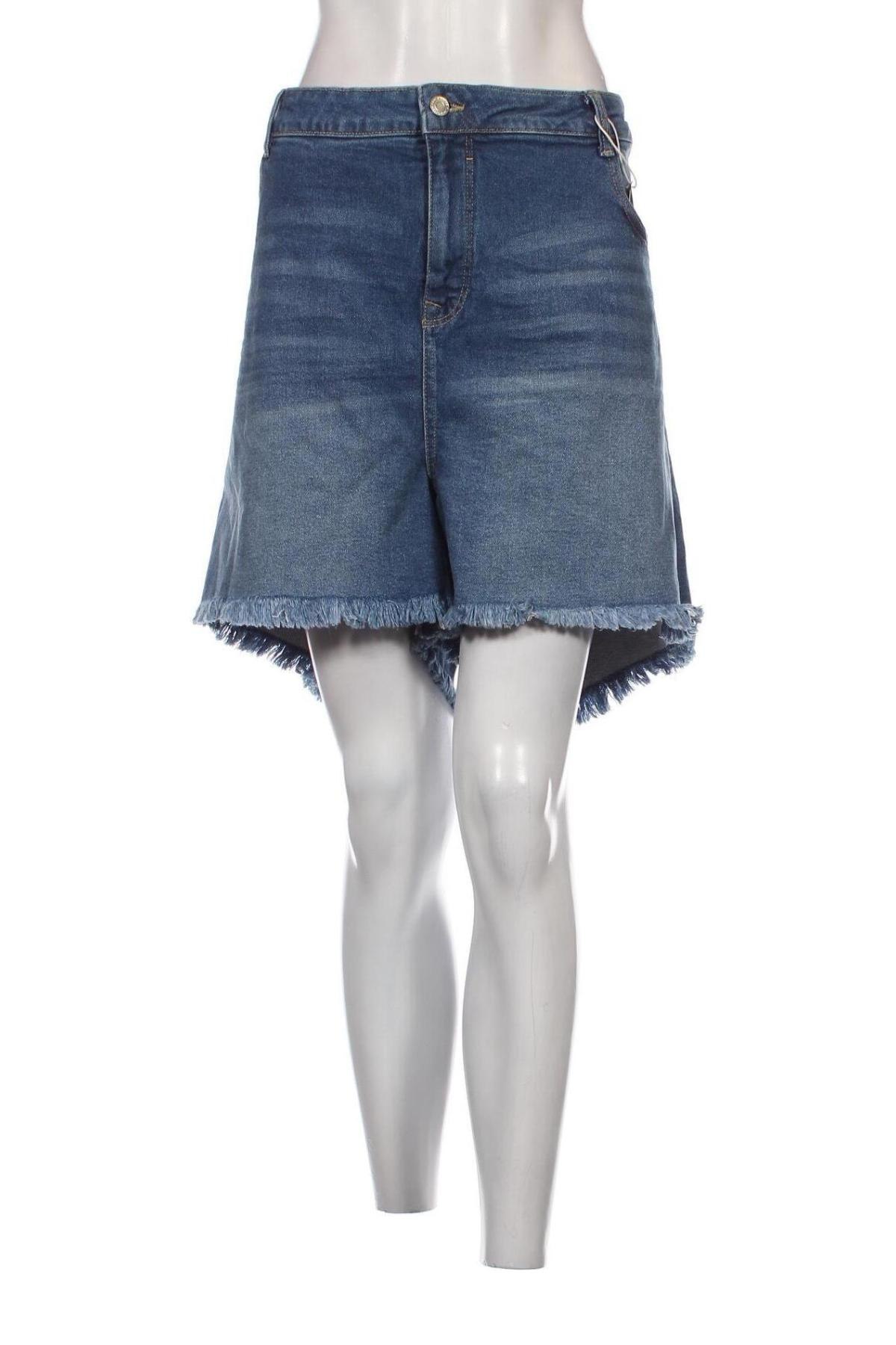Γυναικείο κοντό παντελόνι Clockhouse, Μέγεθος 5XL, Χρώμα Μπλέ, Τιμή 5,56 €