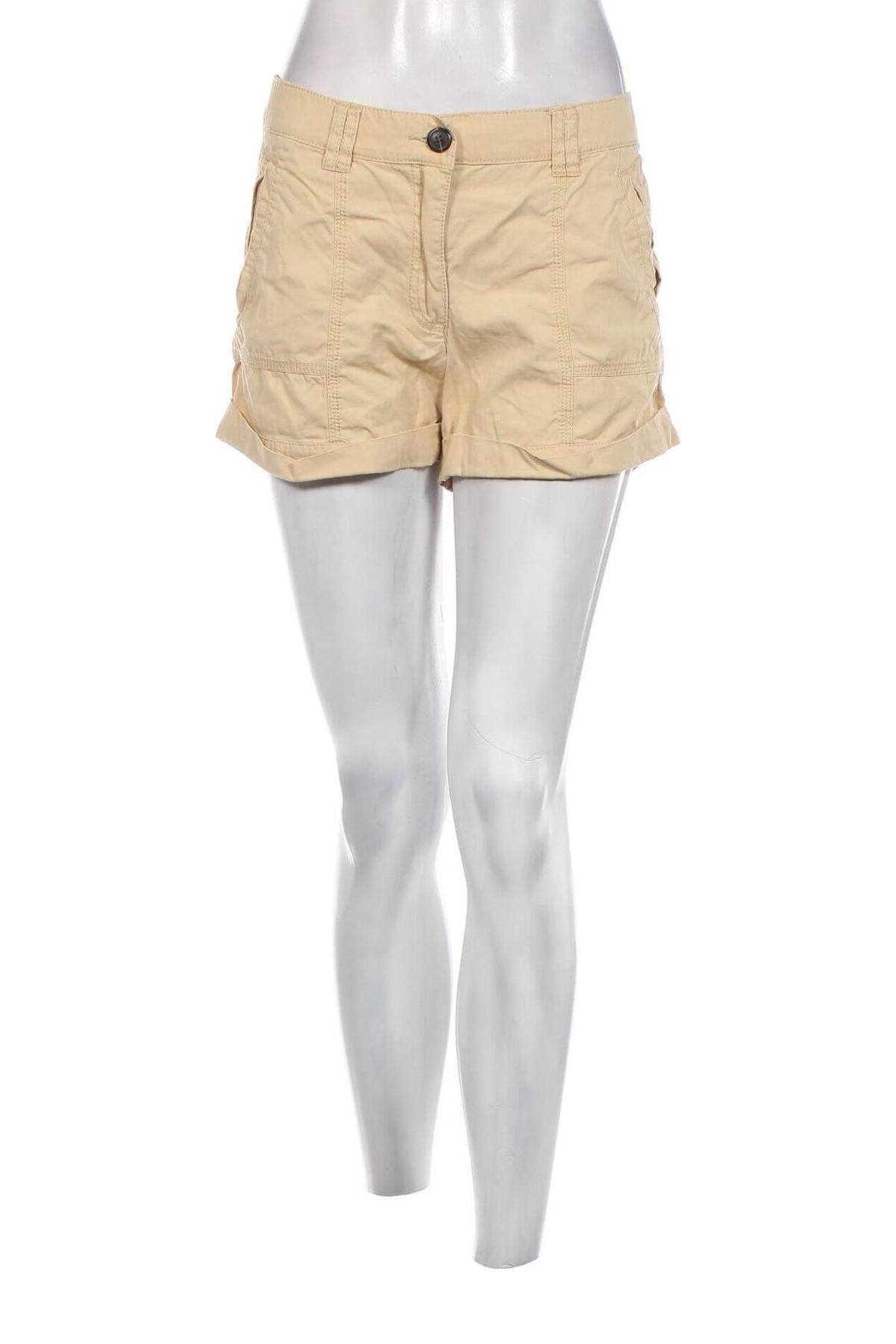 Дамски къс панталон H&M, Размер M, Цвят Бежов, Цена 7,03 лв.
