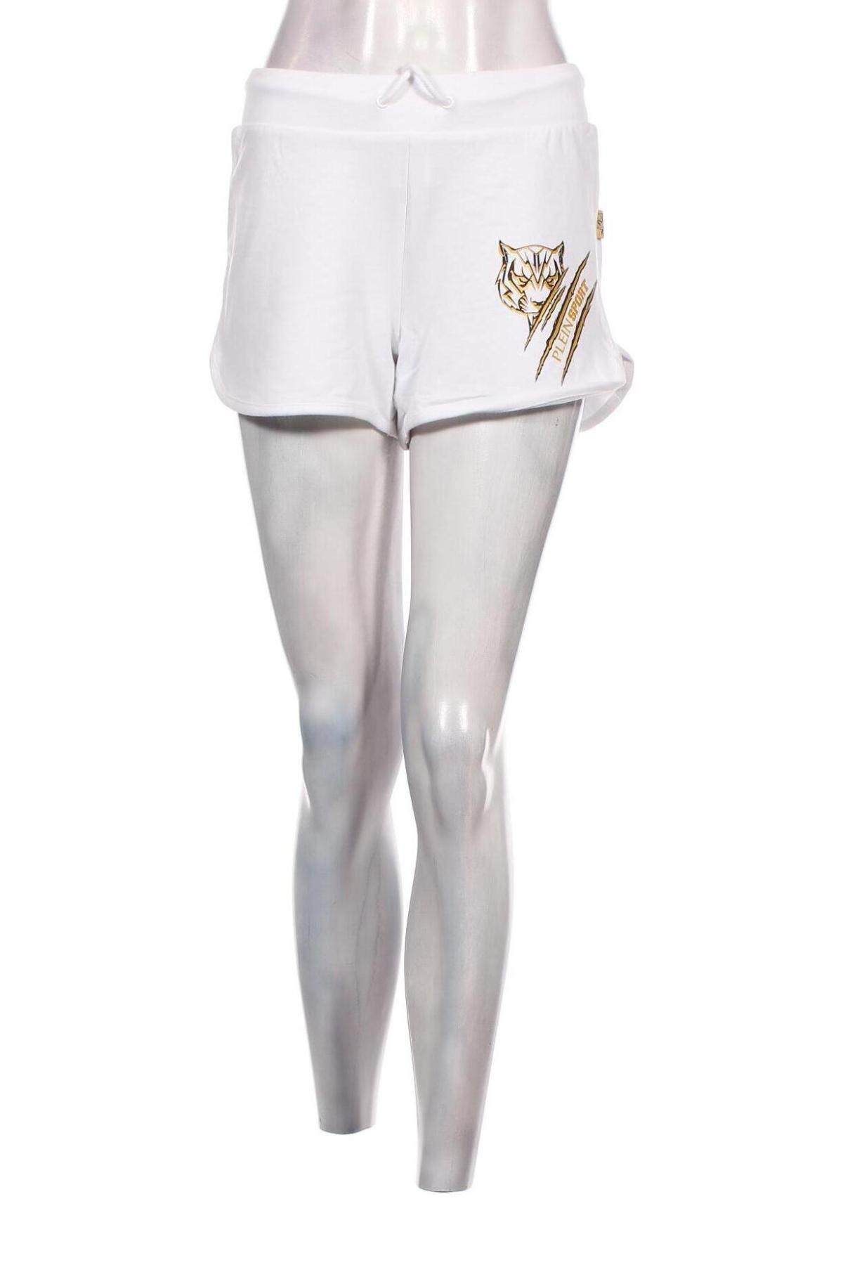 Γυναικείο κοντό παντελόνι Plein Sport, Μέγεθος M, Χρώμα Λευκό, Τιμή 71,82 €
