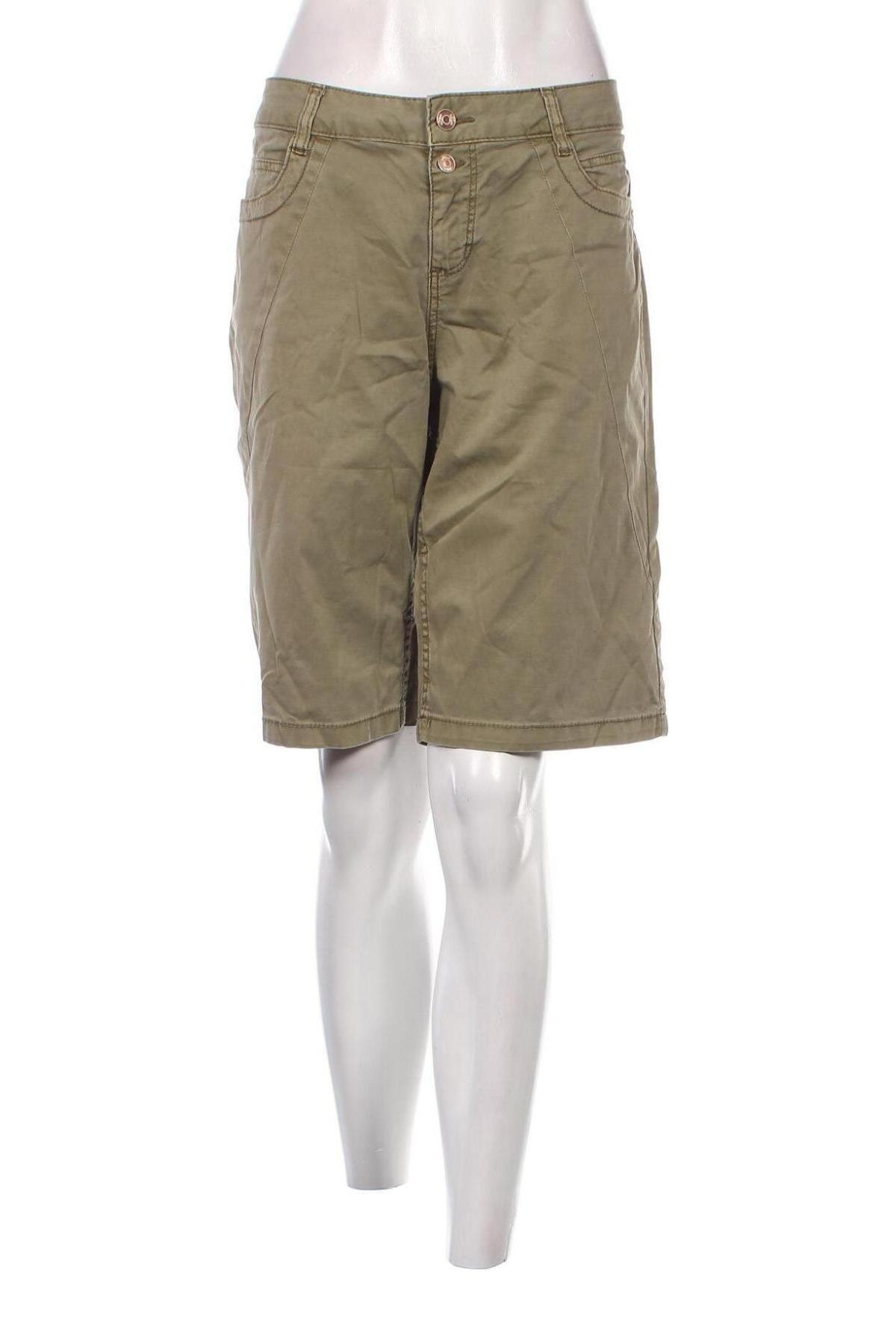 Γυναικείο κοντό παντελόνι S.Oliver, Μέγεθος L, Χρώμα Πράσινο, Τιμή 14,85 €