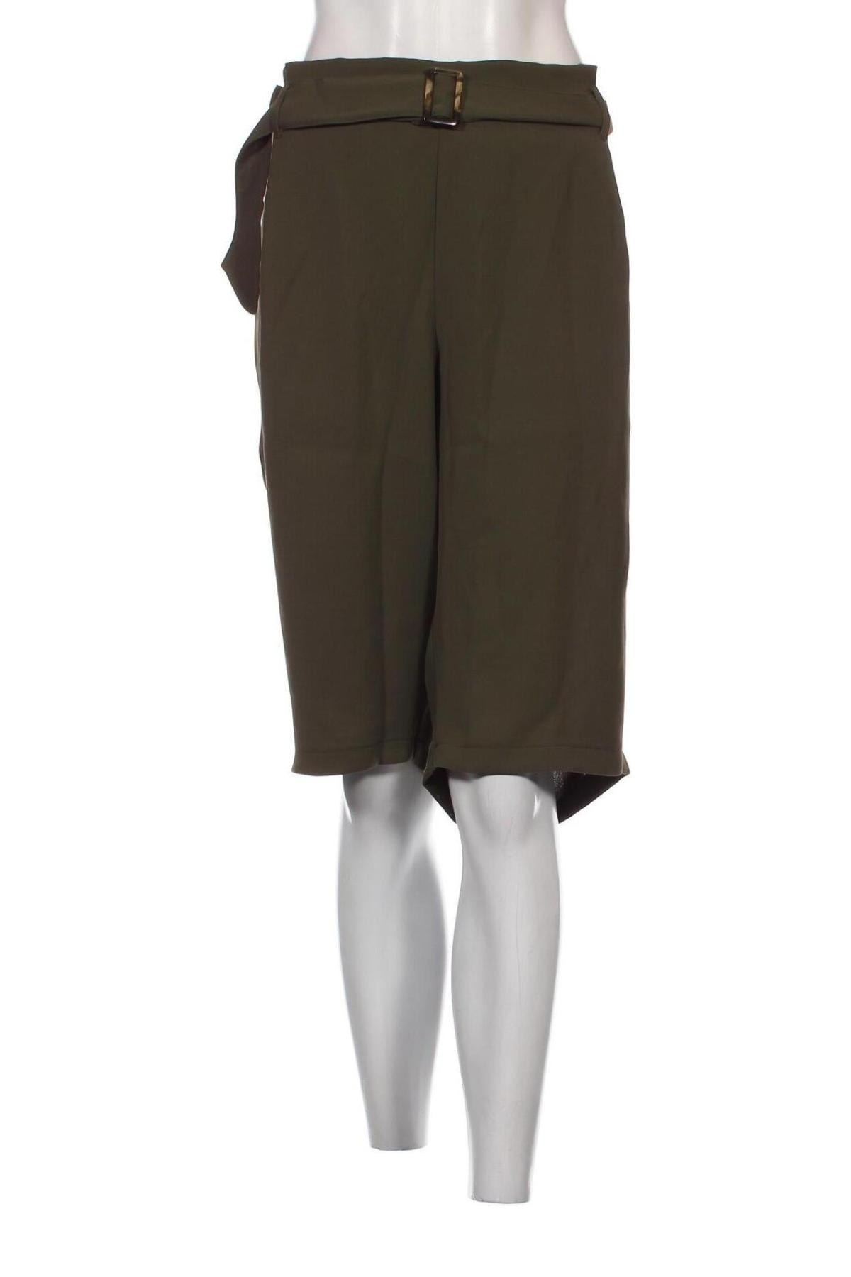 Γυναικείο κοντό παντελόνι Triangle By s.Oliver, Μέγεθος XL, Χρώμα Πράσινο, Τιμή 17,82 €
