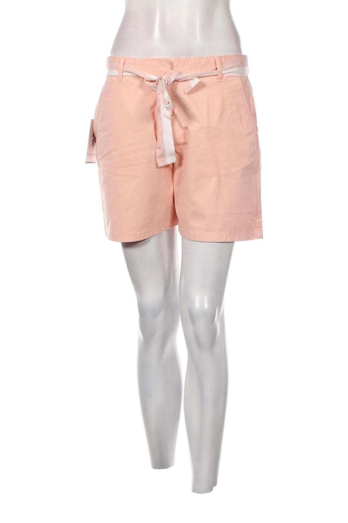Дамски къс панталон U.S. Polo Assn., Размер M, Цвят Розов, Цена 102,00 лв.
