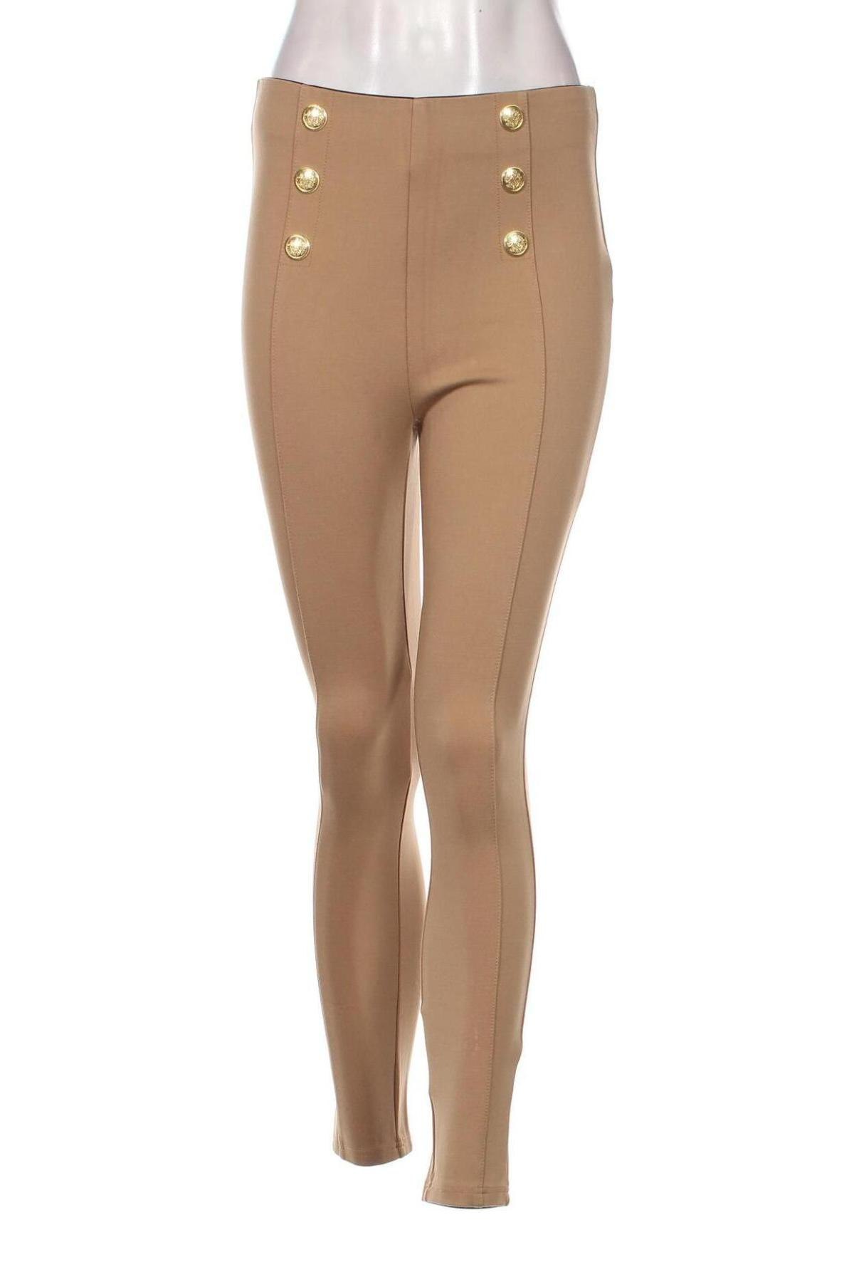Damen Leggings Zara, Größe M, Farbe Beige, Preis 16,15 €