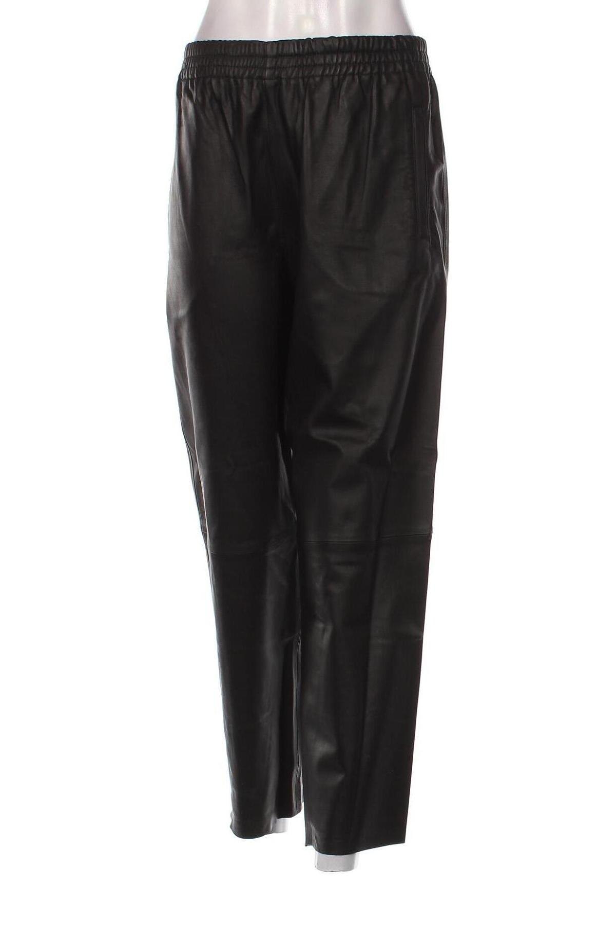 Dámske kožené nohavice  Pinko, Veľkosť L, Farba Čierna, Cena  174,23 €