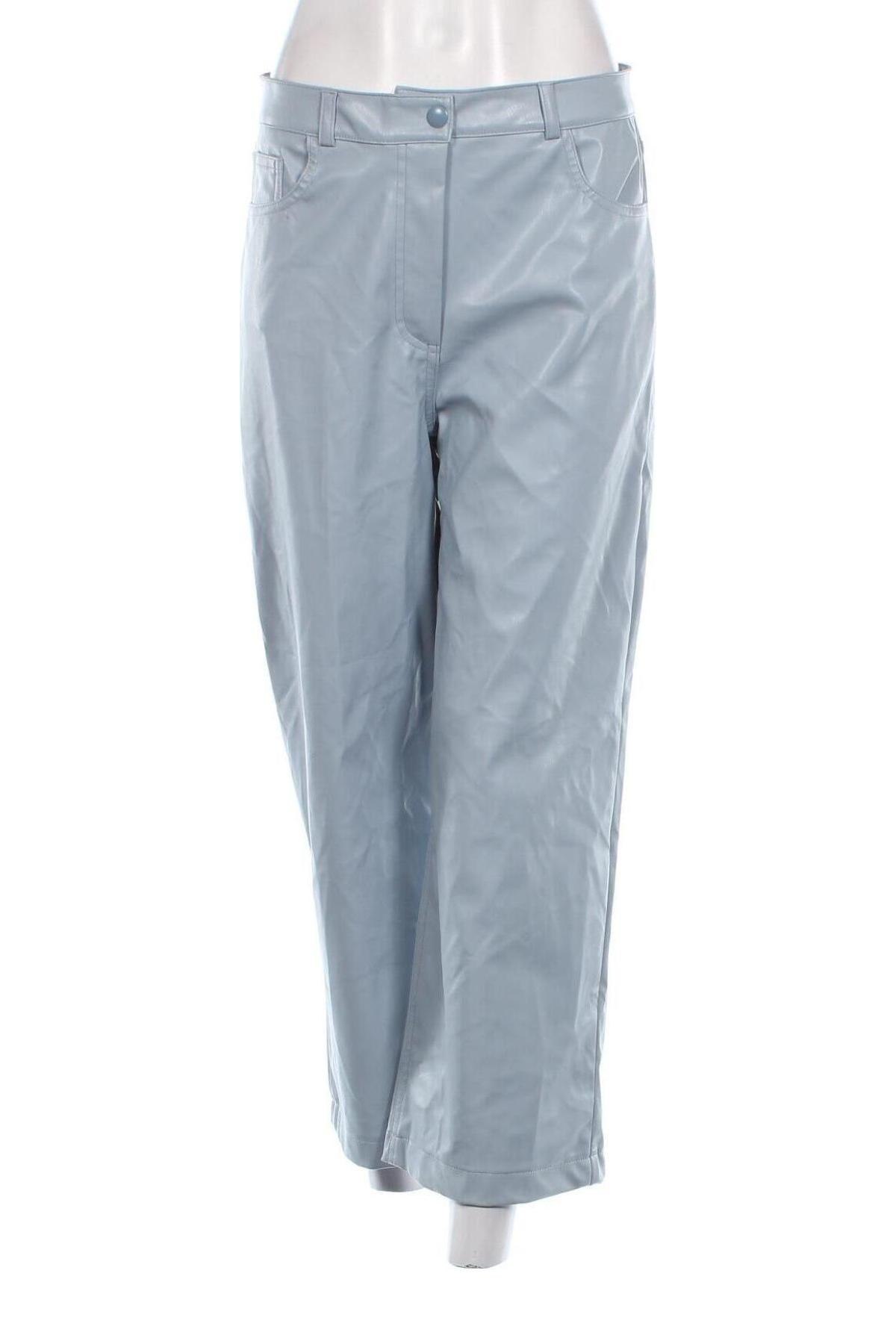 Γυναικείο παντελόνι δερμάτινο Tally Weijl, Μέγεθος M, Χρώμα Μπλέ, Τιμή 7,82 €