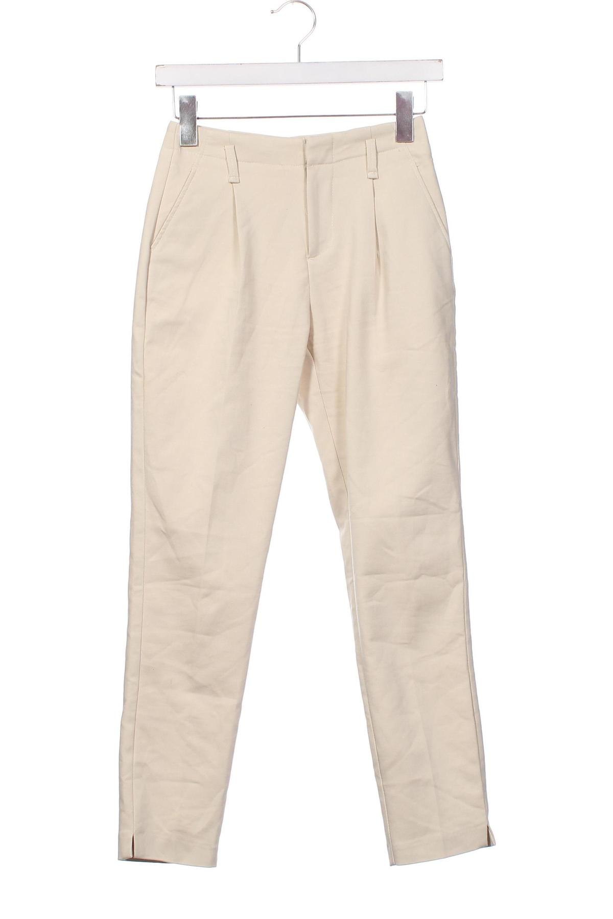 Pantaloni de femei Bershka, Mărime XS, Culoare Bej, Preț 95,39 Lei