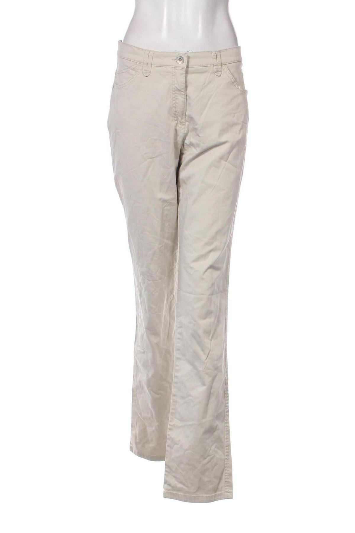 Дамски панталон Brax, Размер M, Цвят Бежов, Цена 10,29 лв.